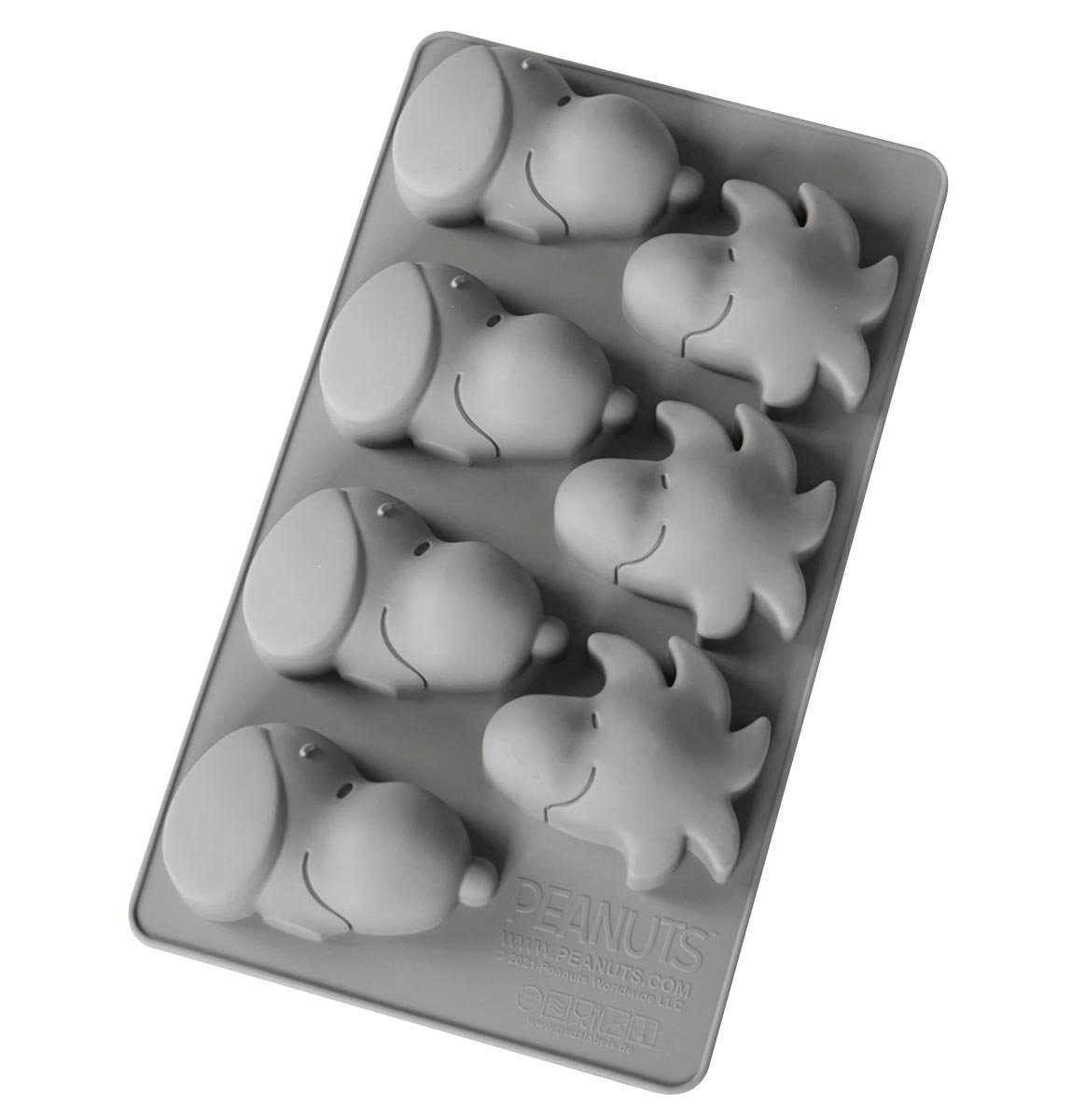 Geda Labels GmbH Muffinform Snoopy & Woodstock grau, (1-tlg), Grau, 28,7x16,5x3, spülmaschinengeeignet