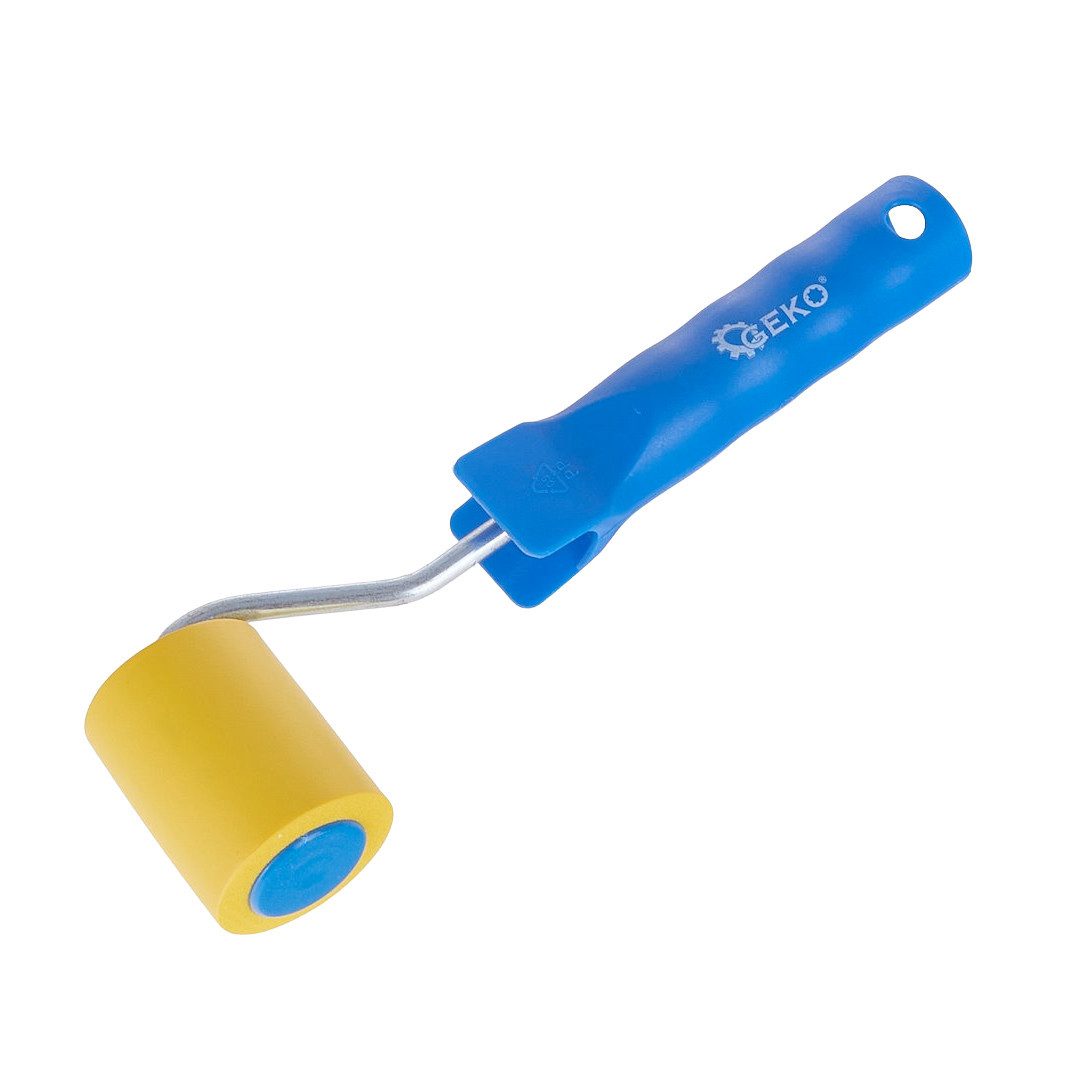 GEKO Andruckwalze Gummi Andruckwalze Tapetenroller Nahtroller Folienroller 50 mm,Weiche Schaumstoffrolle, gleichmäßige Druckverteilung