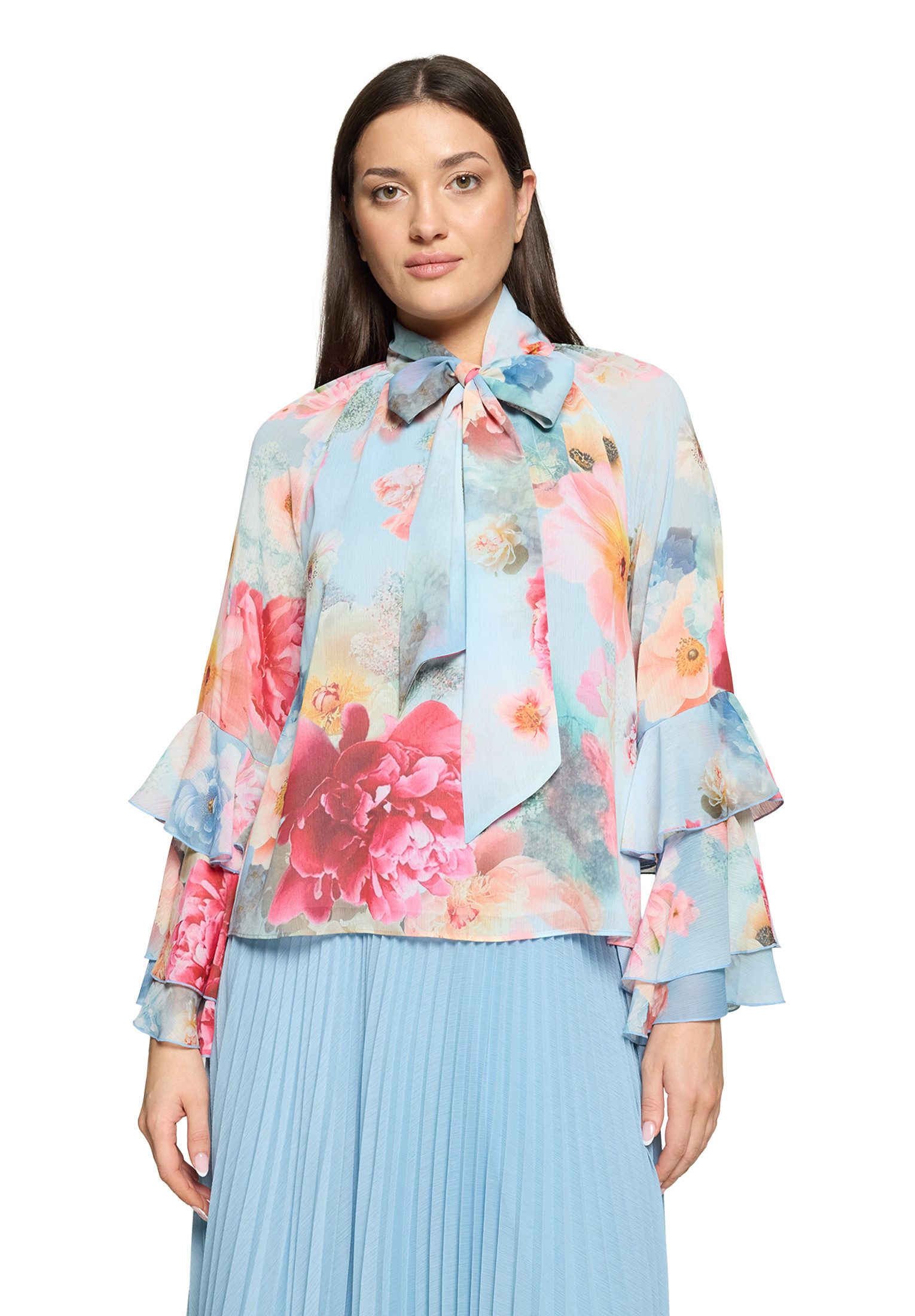 Vera Mont Chiffonbluse Damen mit Volant günstig online kaufen