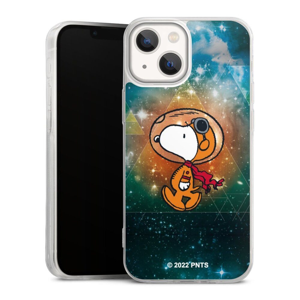 DeinDesign Handyhülle Snoopy Astronaut Offizielles Lizenzprodukt, Apple iPhone 13 Mini Slim Case Silikon Hülle Ultra Dünn Schutzhülle