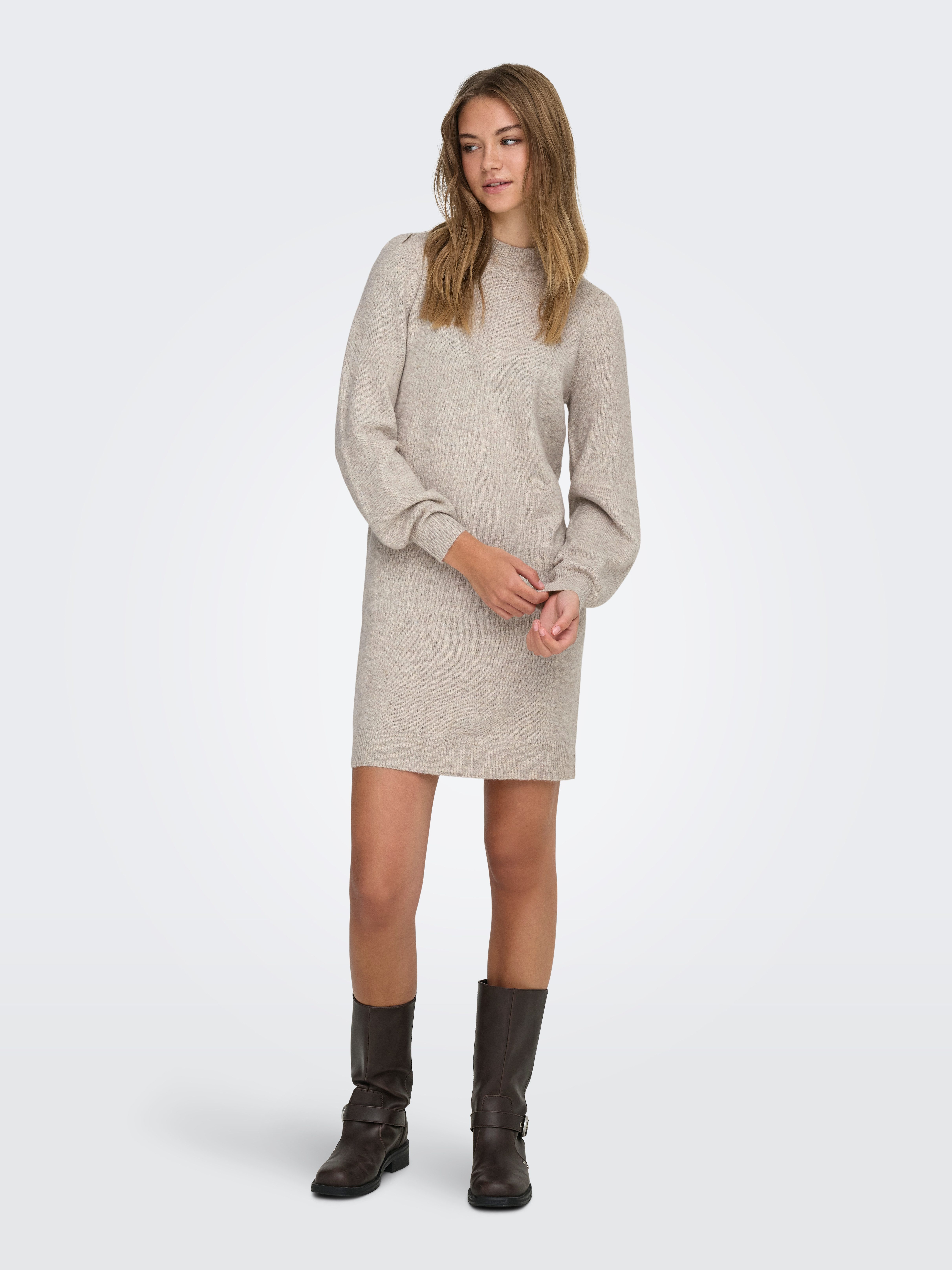 JDY Strickkleid JDYRUE LIFE L/S HIGH NECK DRESS KNT NOOS