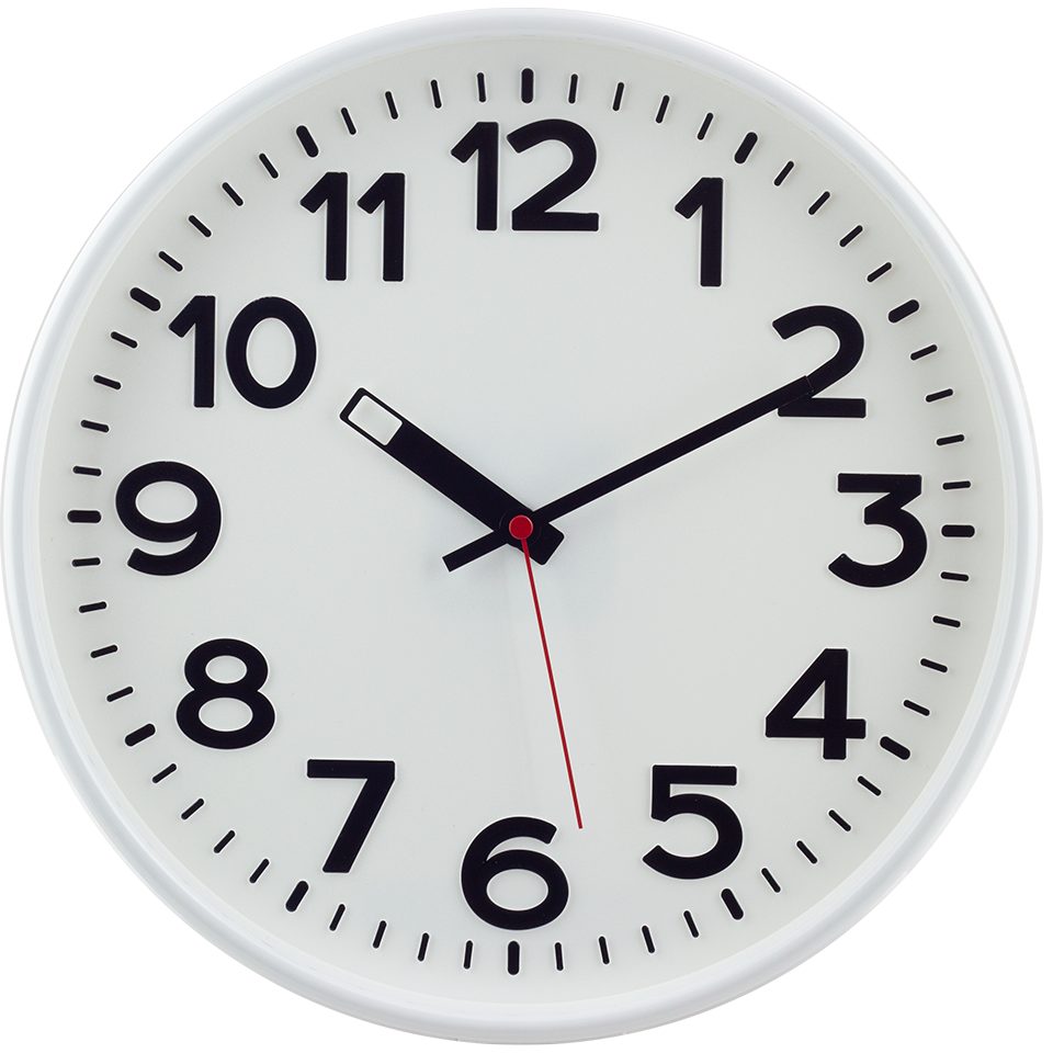 EUROTIME Funkwanduhr EUROTIME 53821-00 Funkwanduhr mit schwarzen erhabenen günstig online kaufen