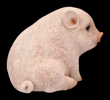 Figuren Shop GmbH Tierfigur Schweine Figur - Schweinchen Baby - Dekoration Dekofigur Bauernhof
