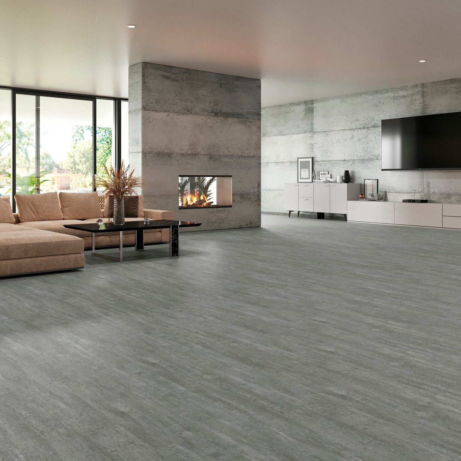 tilo Vinylboden tilo tilo Vinyl ELEGANTO Fliese, 1210 x 288 x 10 mm, NKL 33, NS 0,55 mm, mit Fase, inkl. Kork-Trittscha
