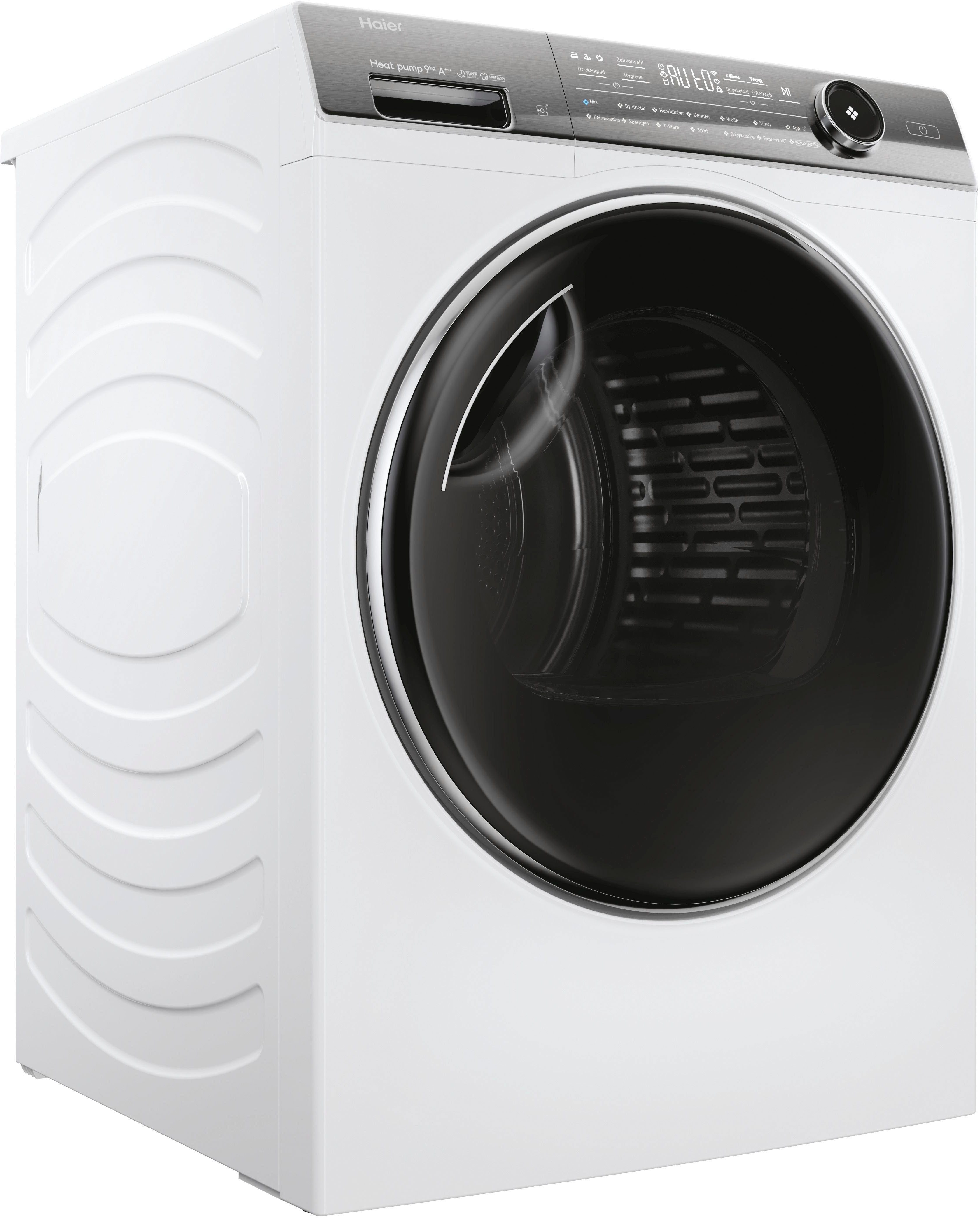 Haier Wärmepumpentrockner HD90-A3Q979U1, Smarte Bedienung via hOn App