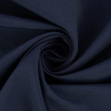 SCHÖNER LEBEN. Stoff Bekleidungsstoff Baumwoll-Nylon uni dunkelblau 1,5m Breite, abwaschbar