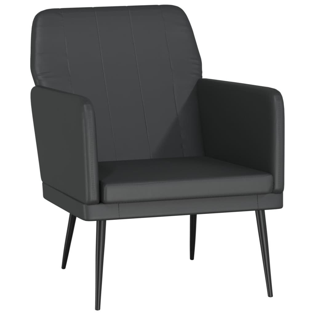 vidaXL Sessel Sessel Schwarz 61x78x80 cm Kunstleder (1-St)