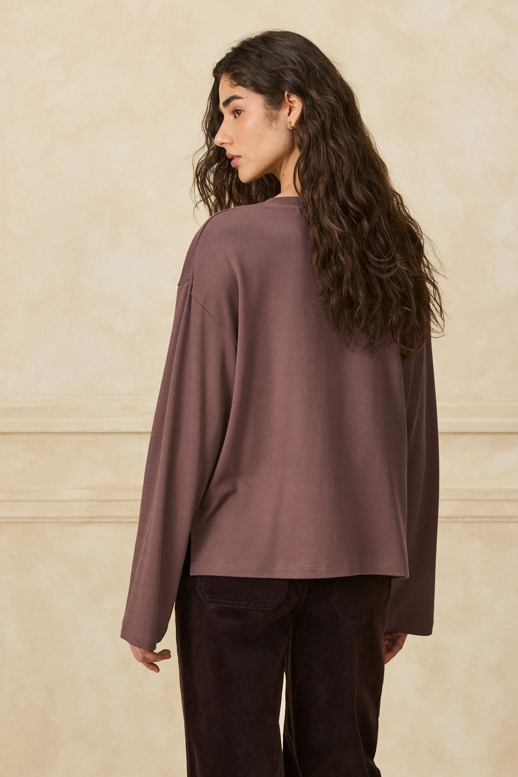 Next Langarmshirt Langarmoberteil mit Rundhalsausschnitt (1-tlg) – Bild 4 von 5
