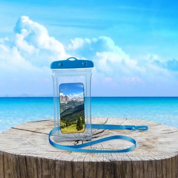 relaxdays Smartphone-Hülle Wasserdichte Handyhülle im 4er Set
