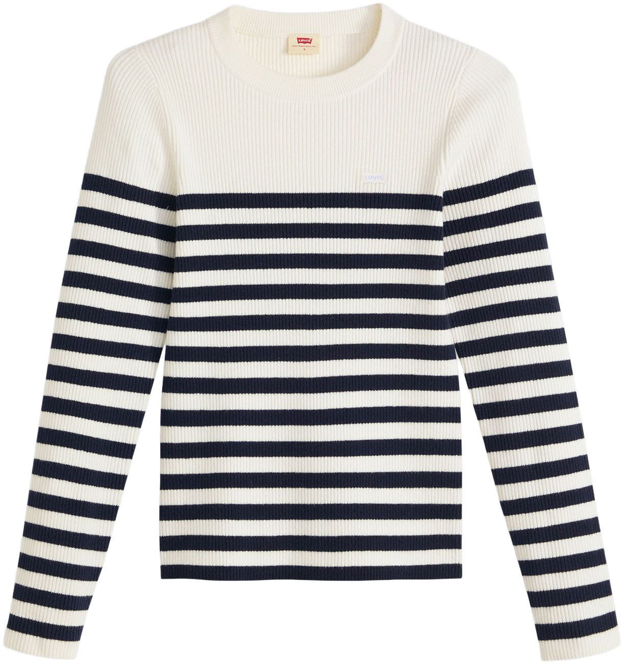 Levi's® Rundhalspullover RIB CREW SWEATER Geripptes Strickmuster günstig online kaufen