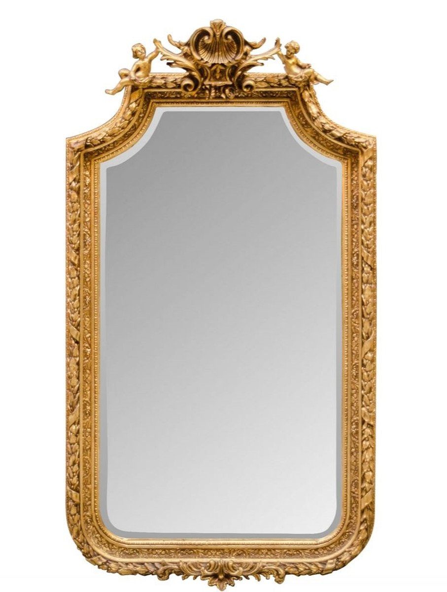Casa Padrino Barockspiegel Barock Spiegel mit goldenen Rahmen 100 x H. 175 cm - Antik Stil Möbel | Barock-Spiegel