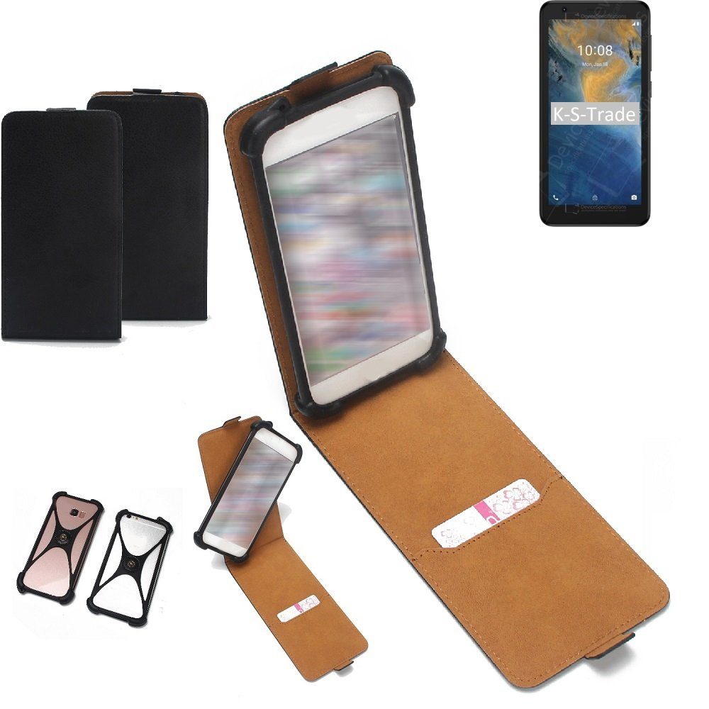 K-S-Trade Handyhülle für ZTE Blade A31 Lite, Handyhülle Schutzhülle Hülle Case Cover Flip Style Bumper