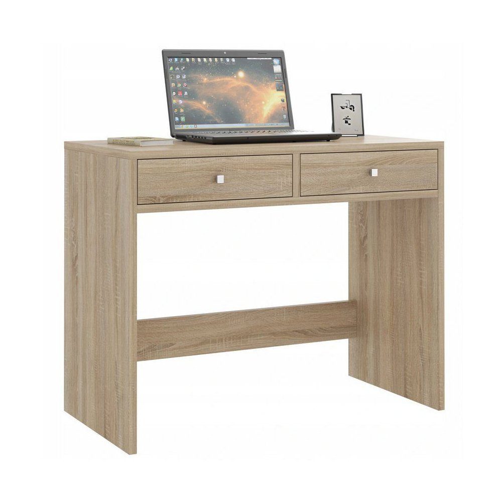 Roysson Home Computertisch Computertisch Schreibtisch Tisch Esstisch 2 Schubladen Sonoma Mega 2