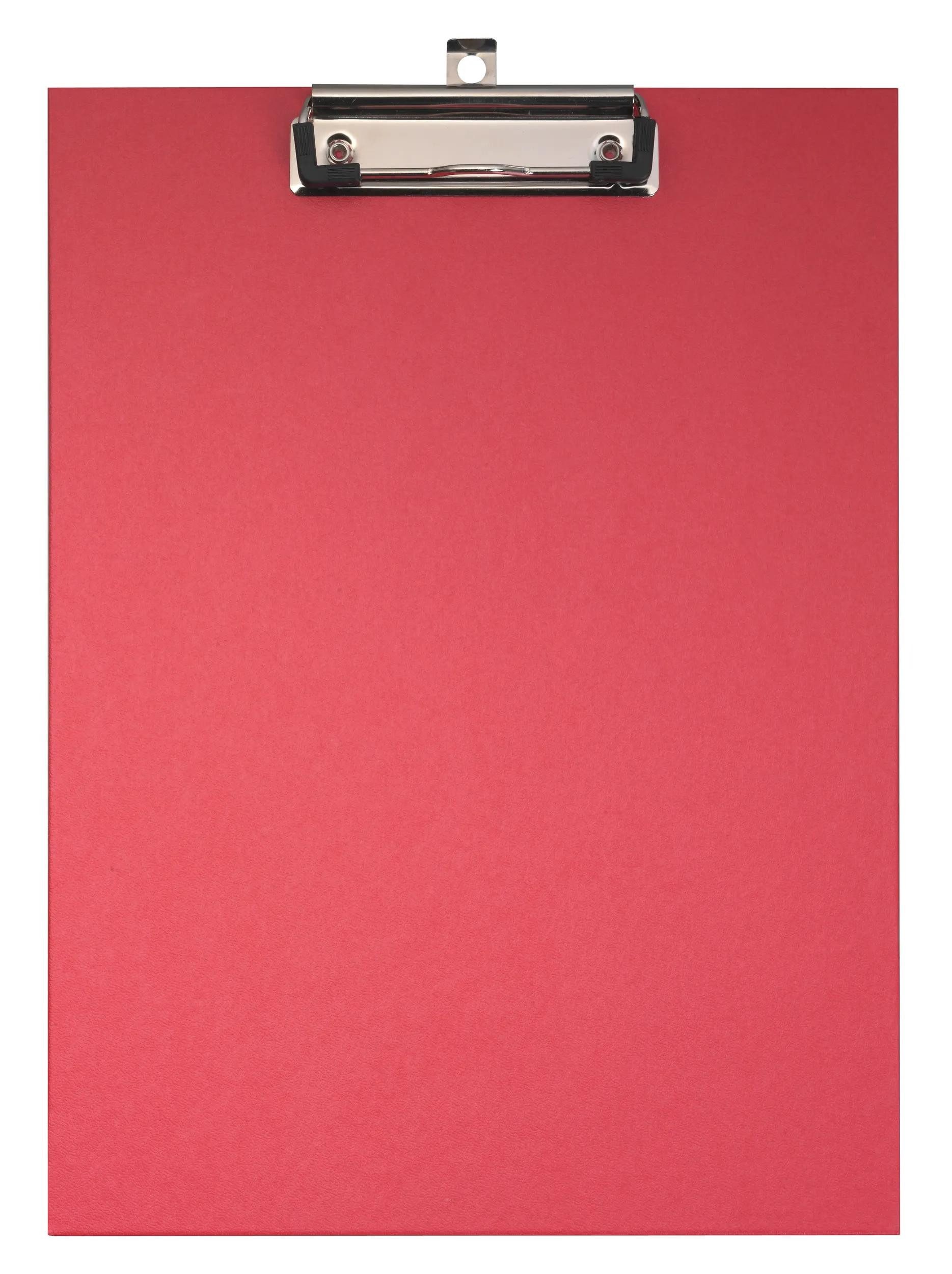 Klemmtafel 10x Klemmbrett beschichtet - Format 23x32cm für A4 - Rot - 17295E