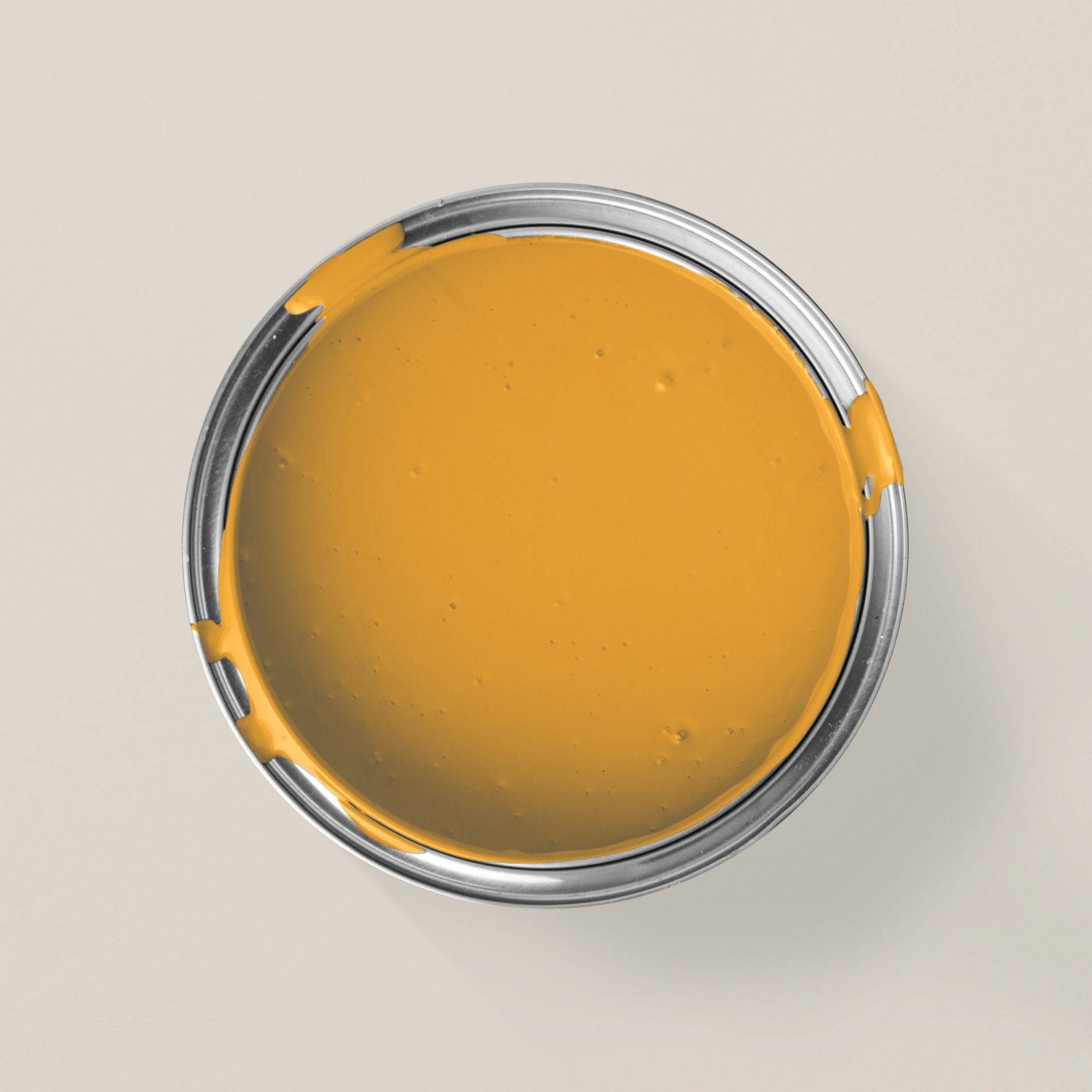 MissPompadour Wandfarbe Gelb mit Safran abwaschbare - Deckkraft hoher scheuerbeständig L, wasserbasiert und 1 mit Wandfarbe