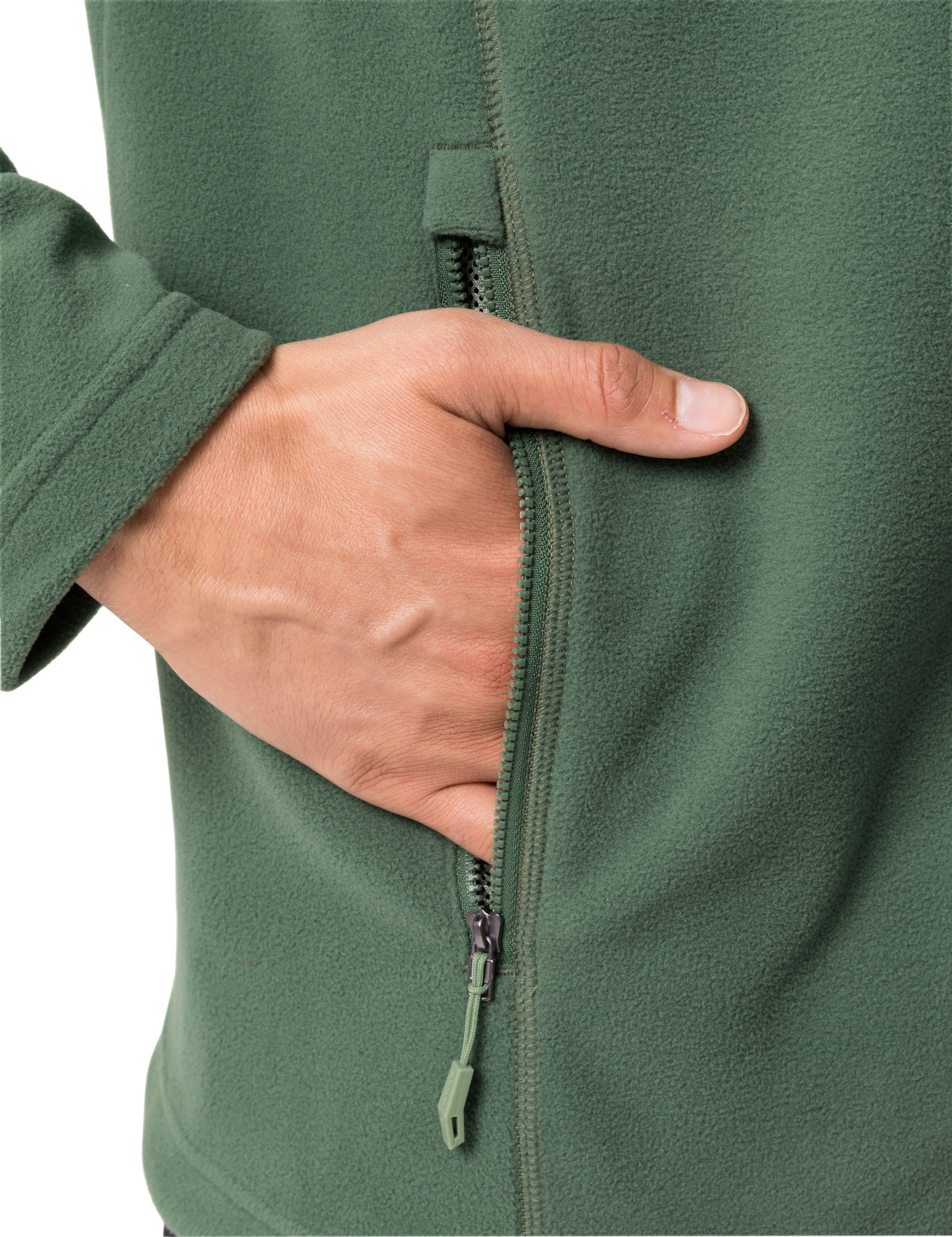 VAUDE Outdoorjacke Men's (1-St) Rosemoor Jacket Fleece II kompensiert woodland Klimaneutral