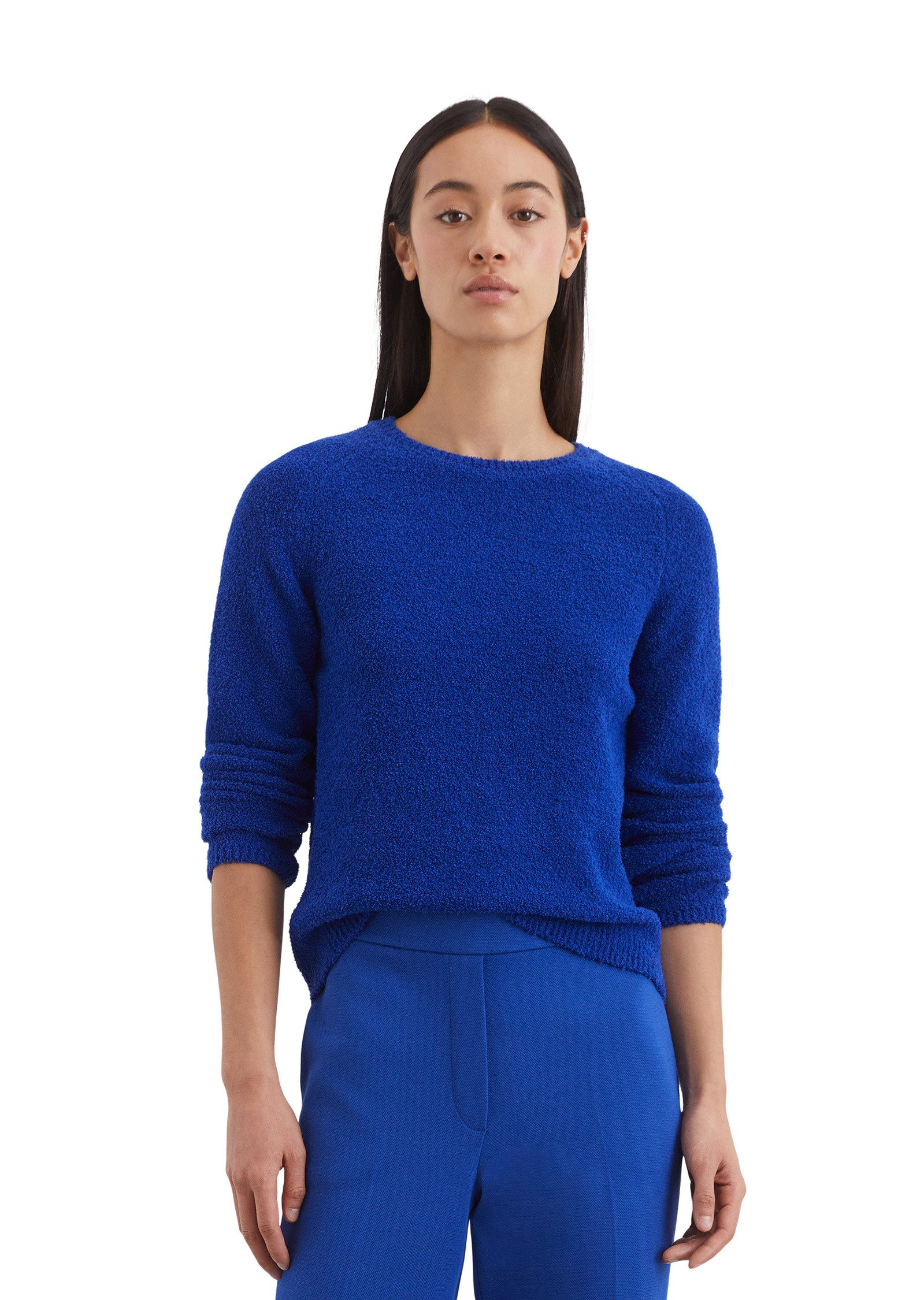 Rundhalspullover aus Organic Cotton-Mix
