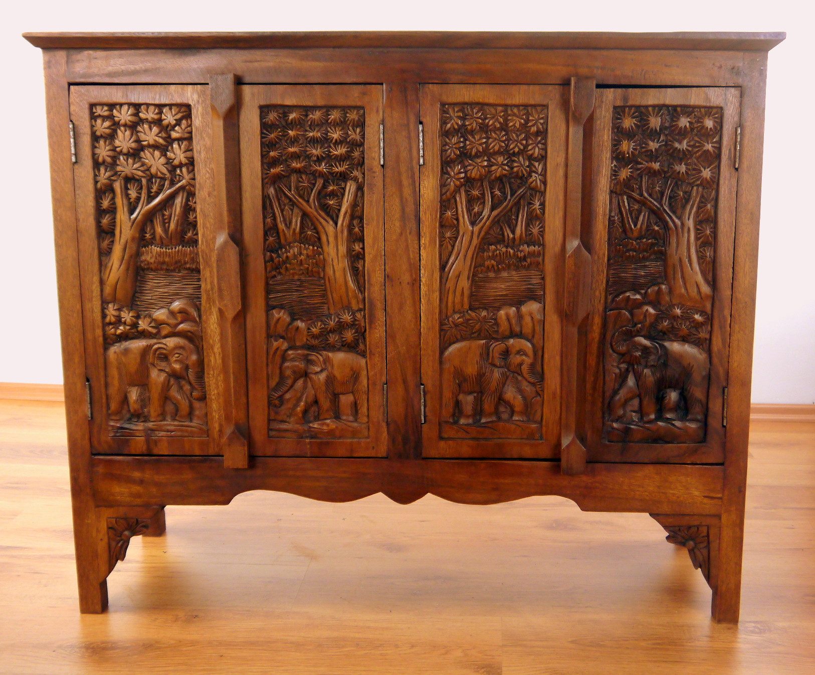 livasia Sideboard Sideboard Massivholz 100x40x80cm Akazie günstig online kaufen