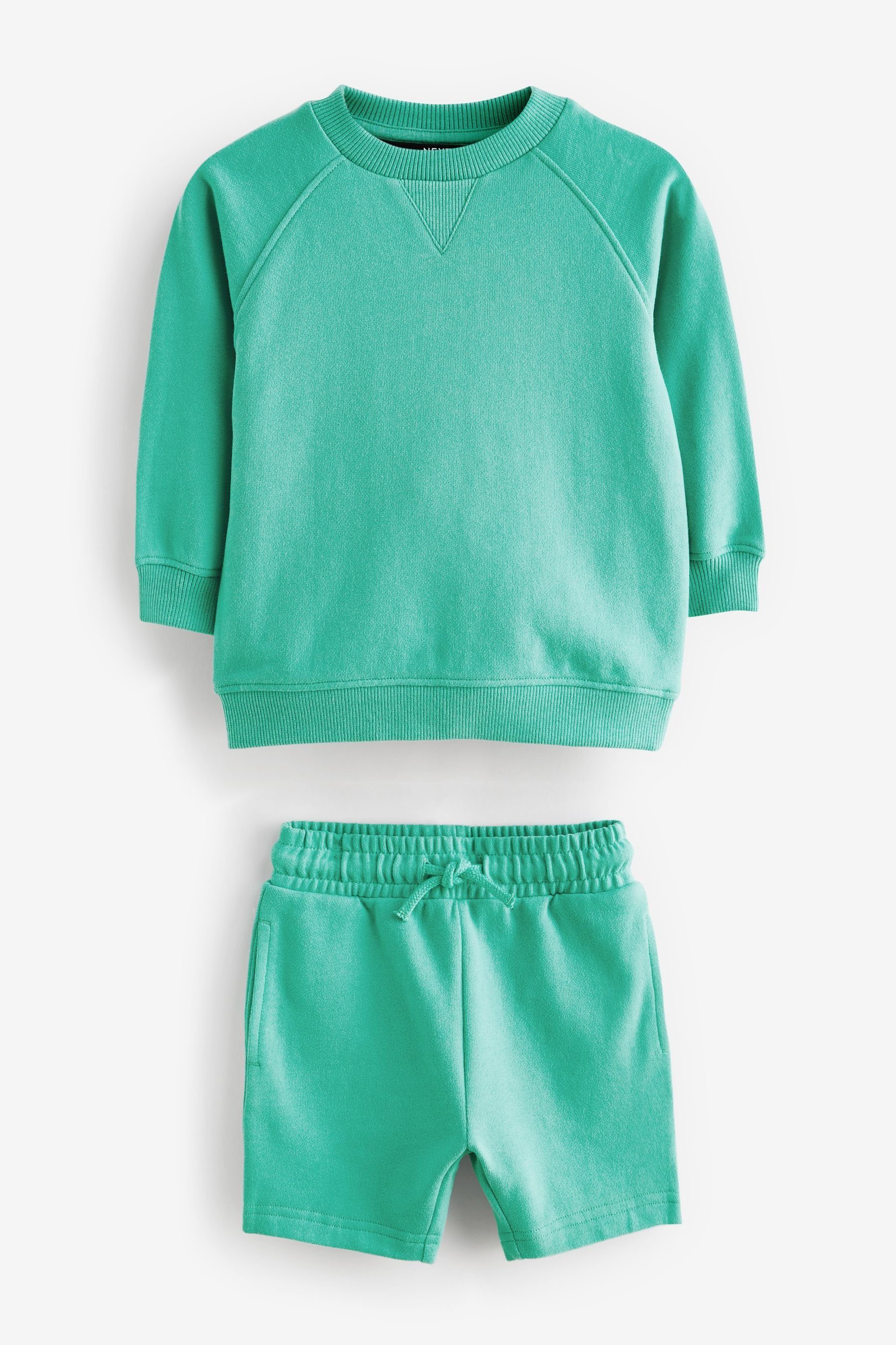 Next Sweatanzug Oversized-Sweatshirt und Shorts im Set (2-tlg) Mint Green