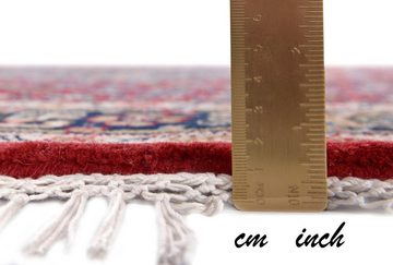 Orientteppich Benares Bidjar, THEKO, rund, Höhe: 12 mm, reine Wolle, handgeknüpft, mit Fransen