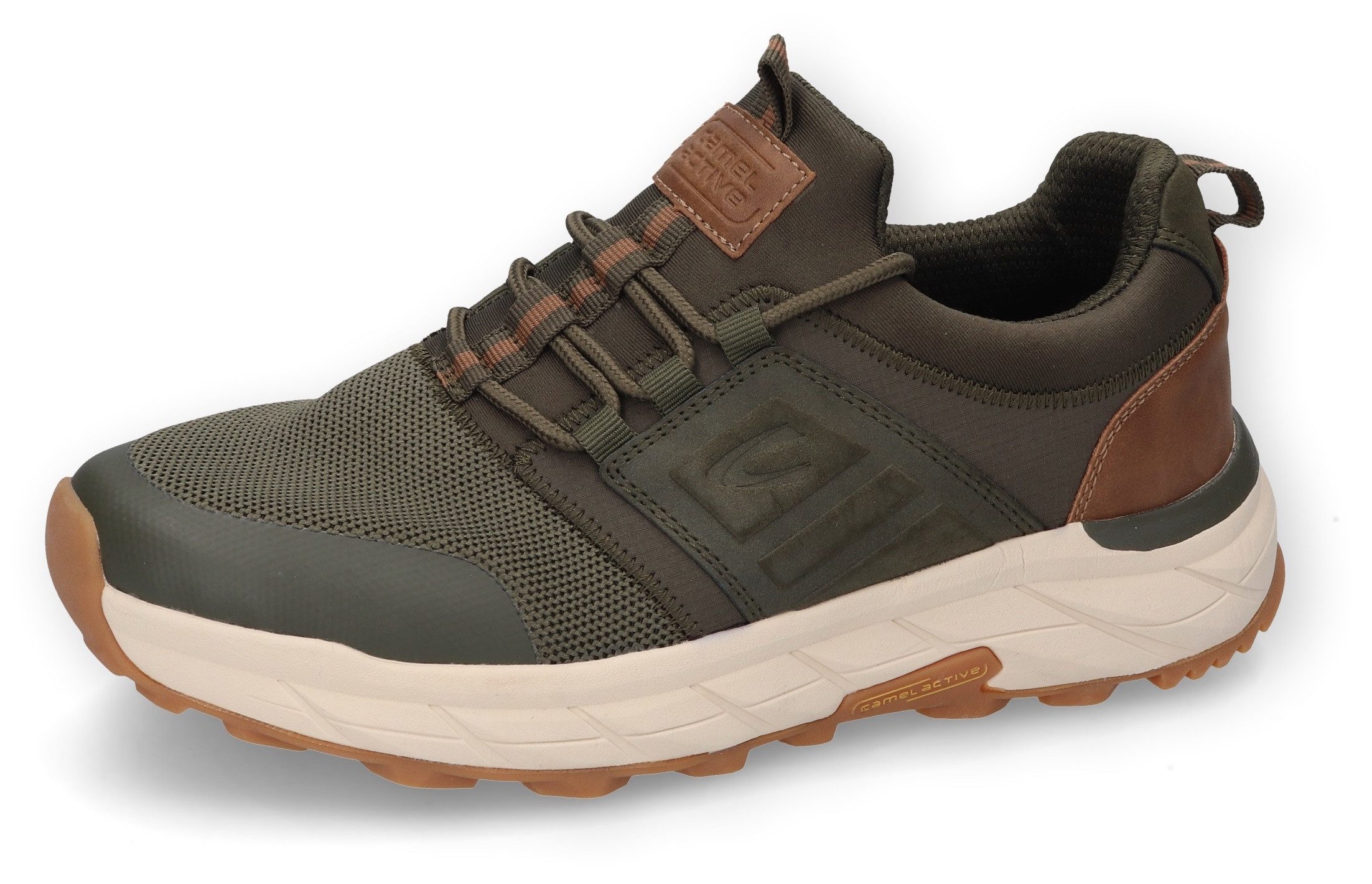 camel active Sneaker im knitwear Look, Freizeitschuh, Halbschuh, Schnürschuh