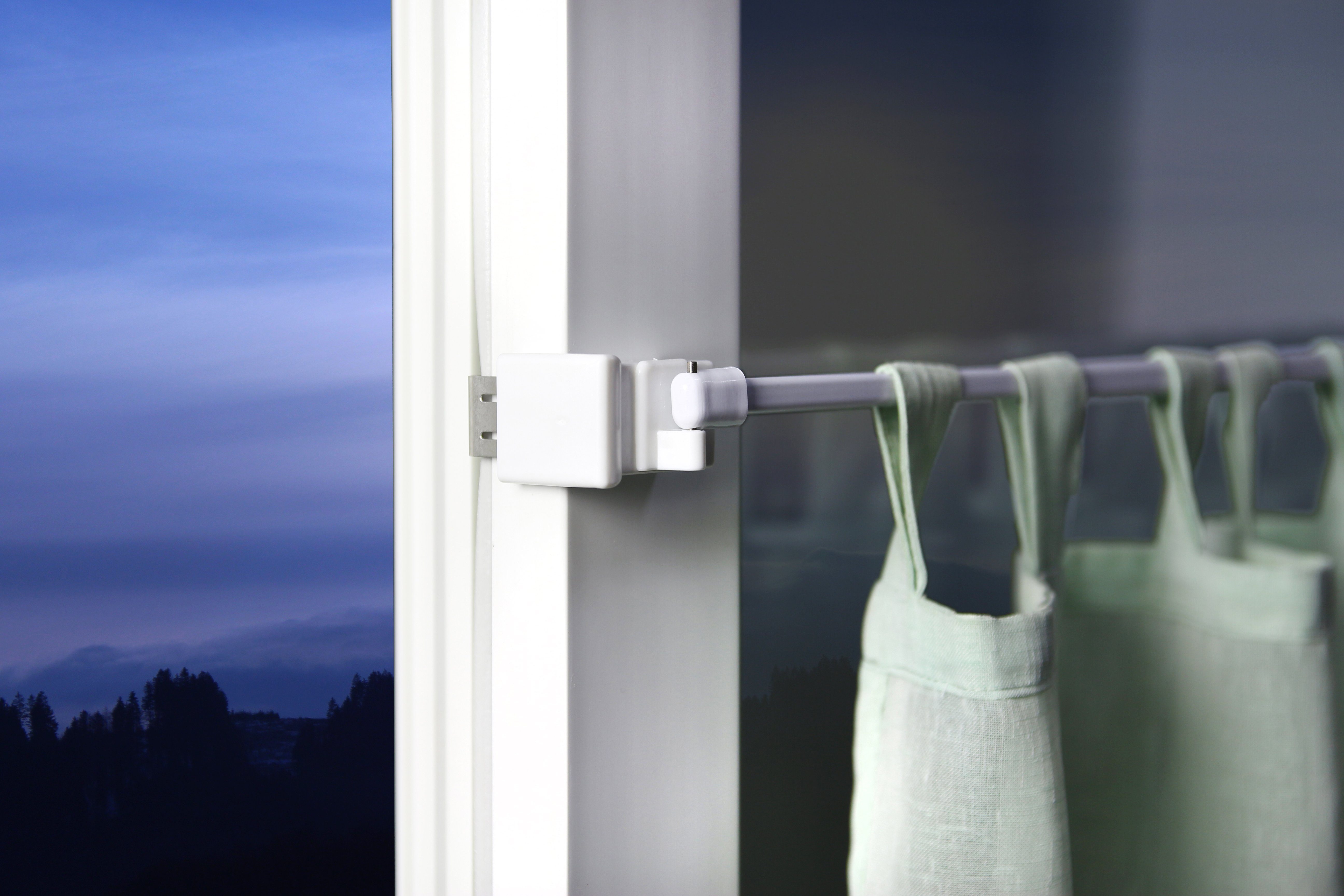 Deco-Raum Klemmträger Fensterhaken 10-27mm, passend für Deko am Fenster oder Vitragestangen, (Set, 4-tlg), drehbar – Bild 5 von 5