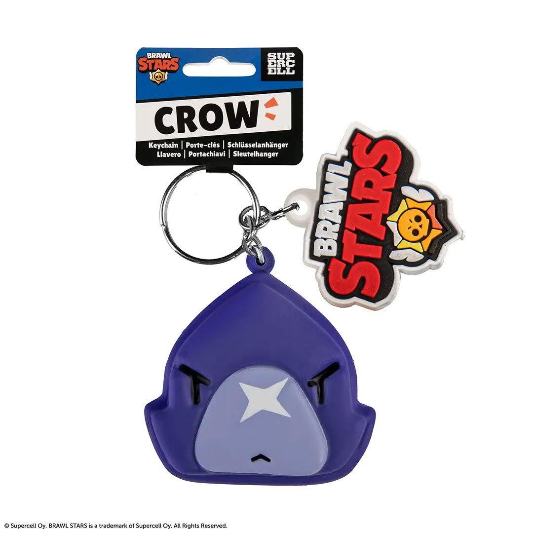 Cinereplicas Schlüsselanhänger Brawl Stars Crow Squishy Schlüsselanhänger