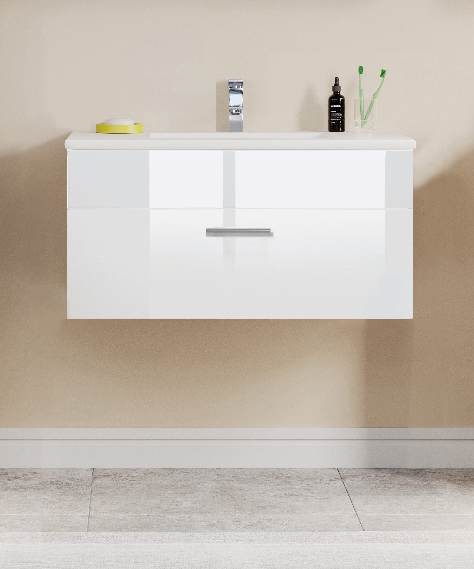 welltime Waschtisch Trento Light mit Keramik-Auflagebecken, günstig online kaufen
