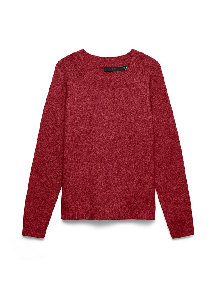 Vero Moda Rundhalspullover VMDOFFY LS O-NECK BLOUSE GA NOOS Materialmix, regular fit