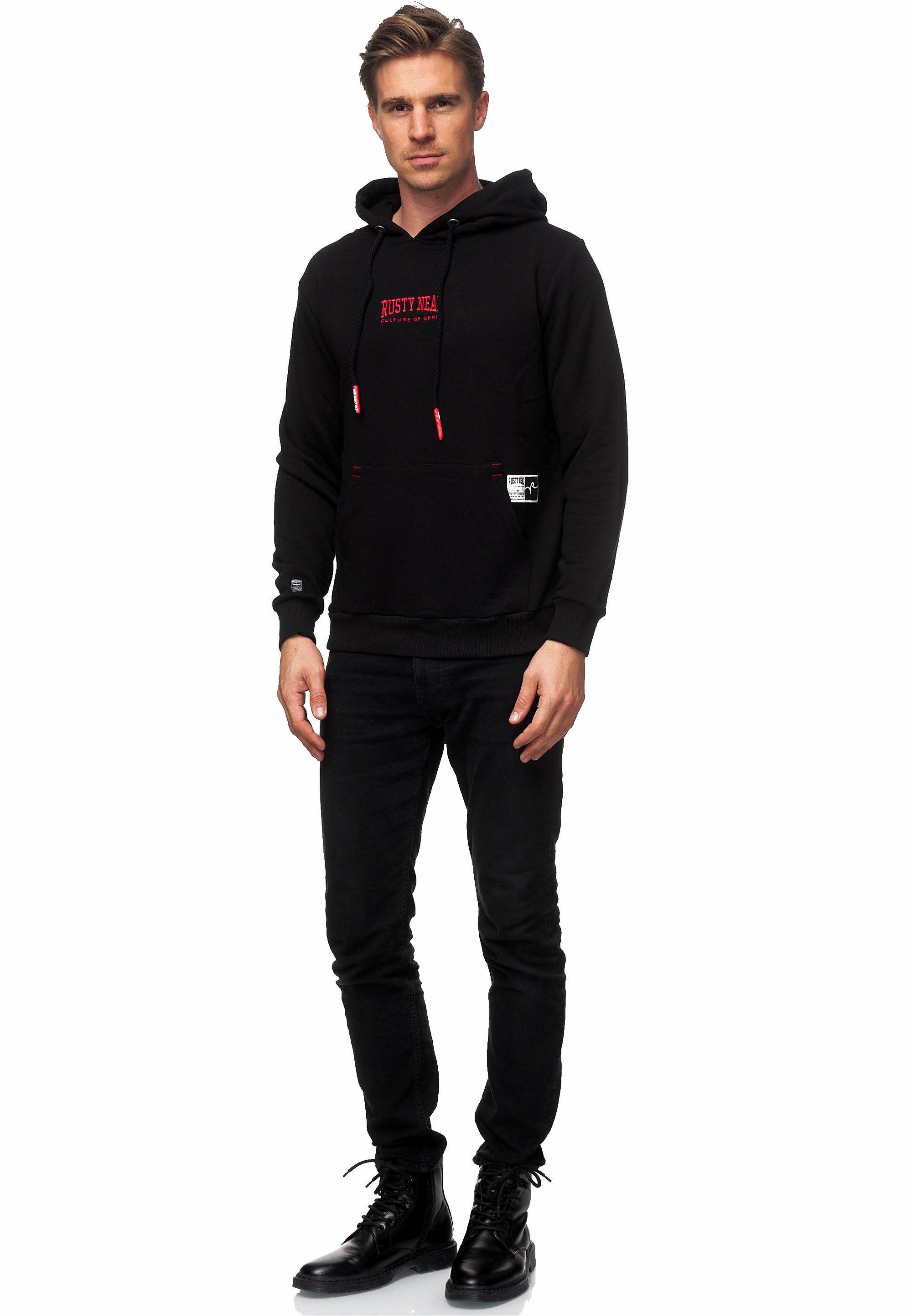 Rusty Neal Kapuzensweatshirt mit lässiger Kängurutasche