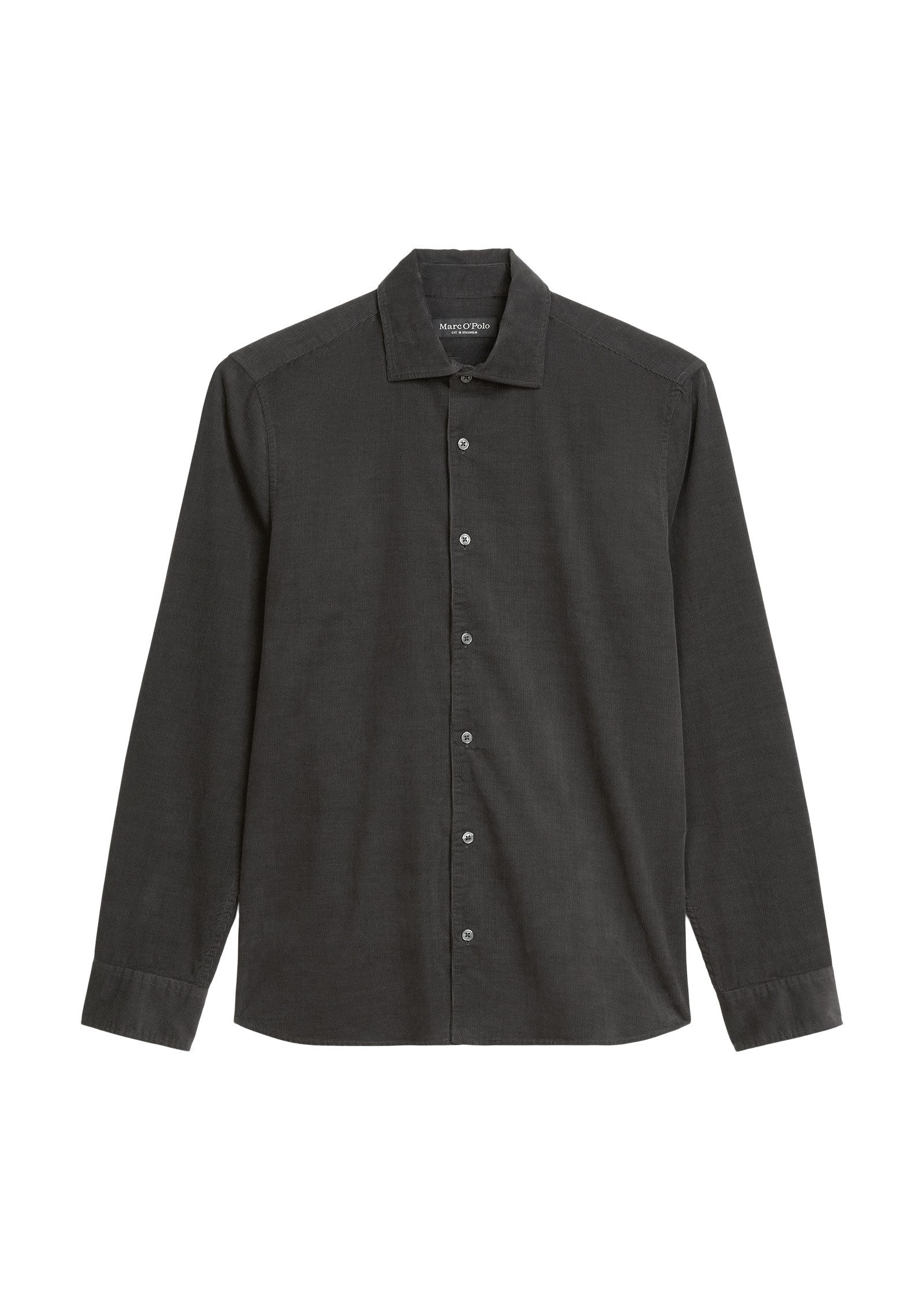 Marc O'Polo Langarmhemd mit feiner Rippenstruktur