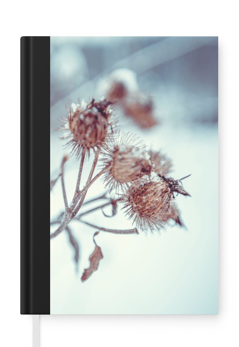 MuchoWow Notizbuch Pflanzen - Winter - Schnee - Natur, Journal, Merkzettel, Tagebuch, Notizheft, A5, 98 Seiten, Haushaltsbuch