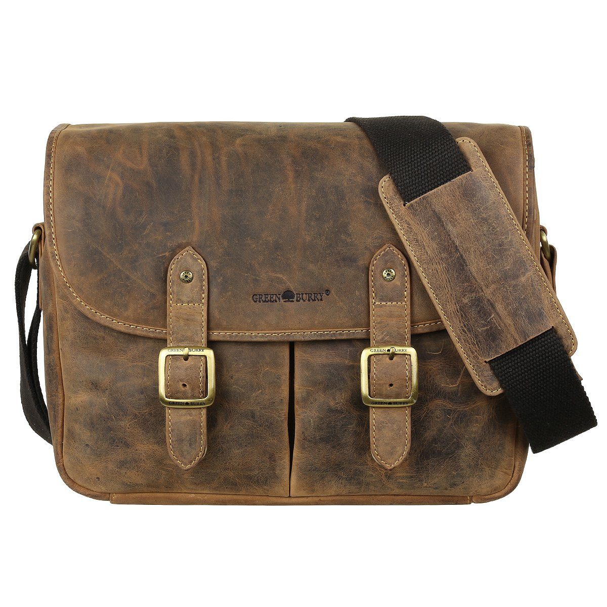 Greenburry Messenger Bag Vintage Leder Kameratasche Camera Bag Fototasche 1 günstig online kaufen