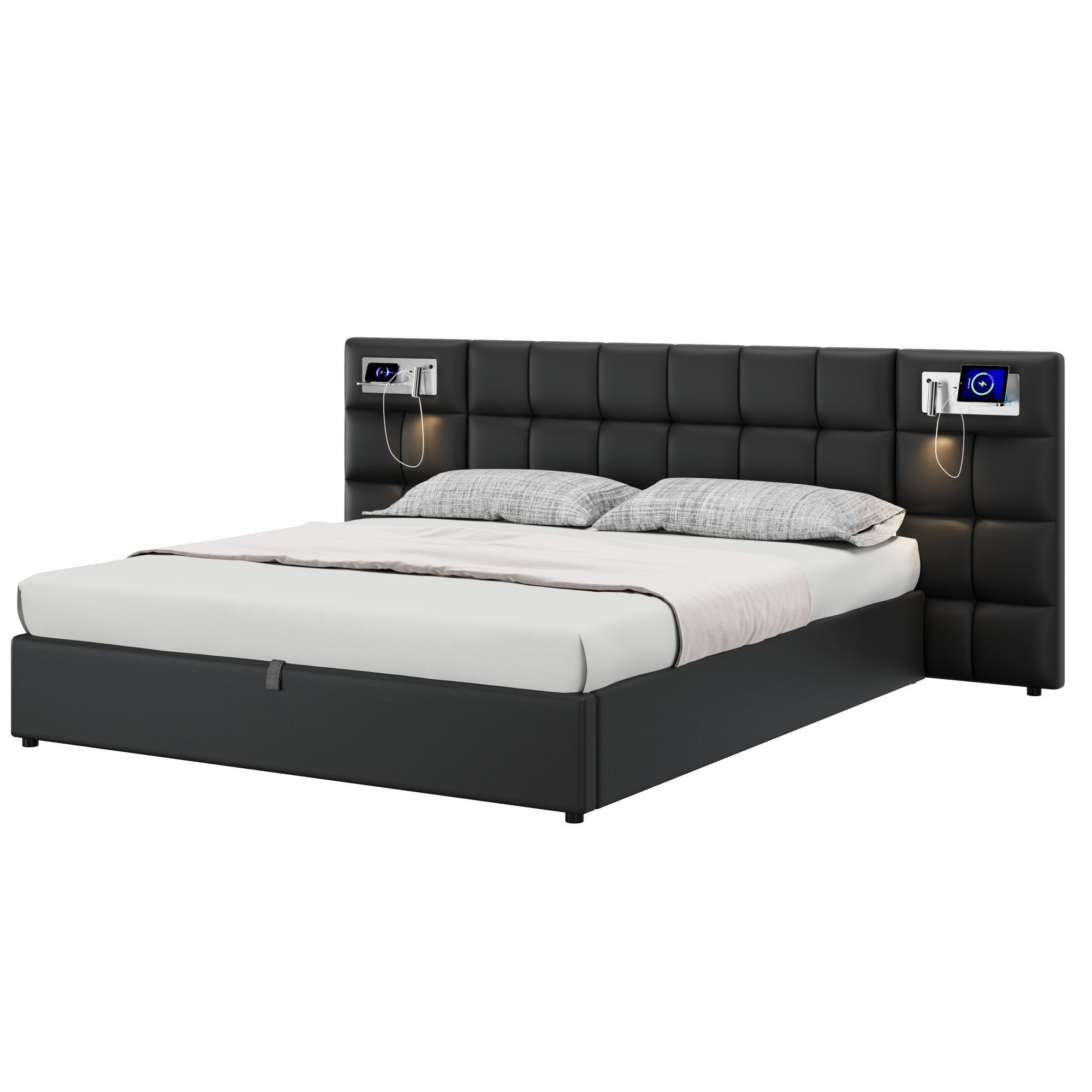 Flieks Polsterbett, Doppelbett 180x200cm mit hydraulischem günstig online kaufen