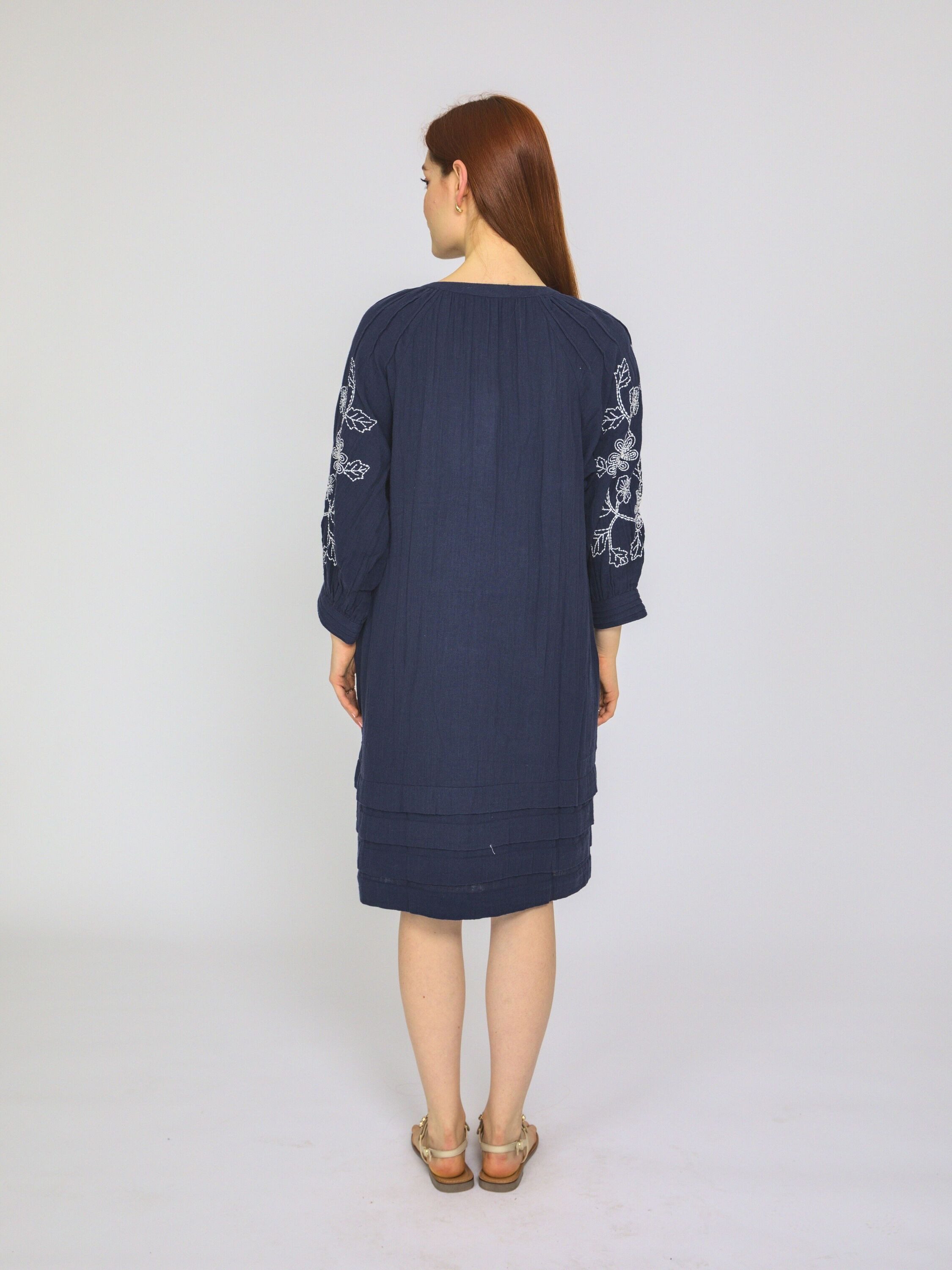 VICCI Germany A-Linien-Kleid (1-tlg) aus reiner Baumwolle günstig online kaufen