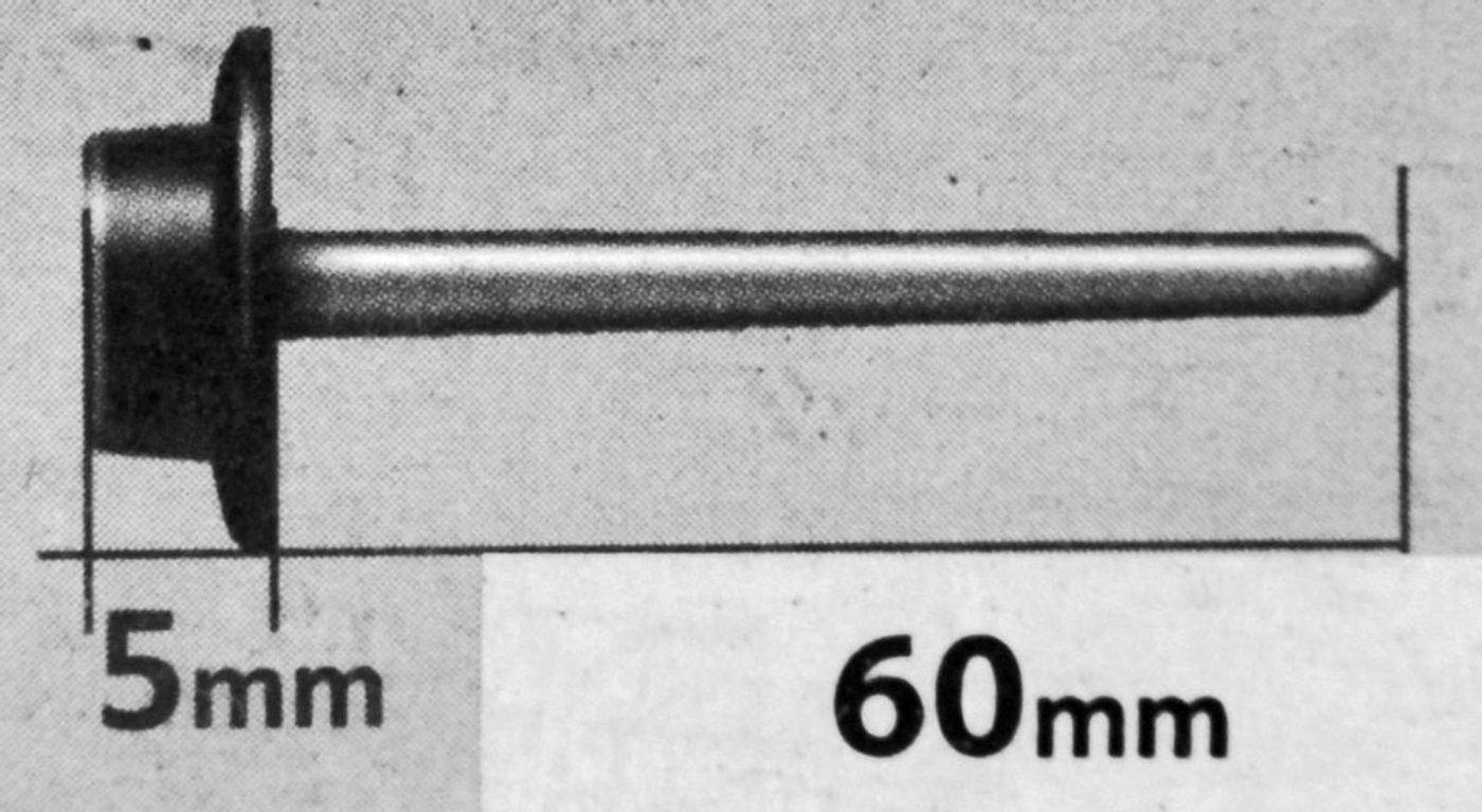 Thumbnail - Onduline Dachbahn Dachnägel mit rundem Kopf grün 65 mm Beutel á 100 Stück, rund, (100-St)