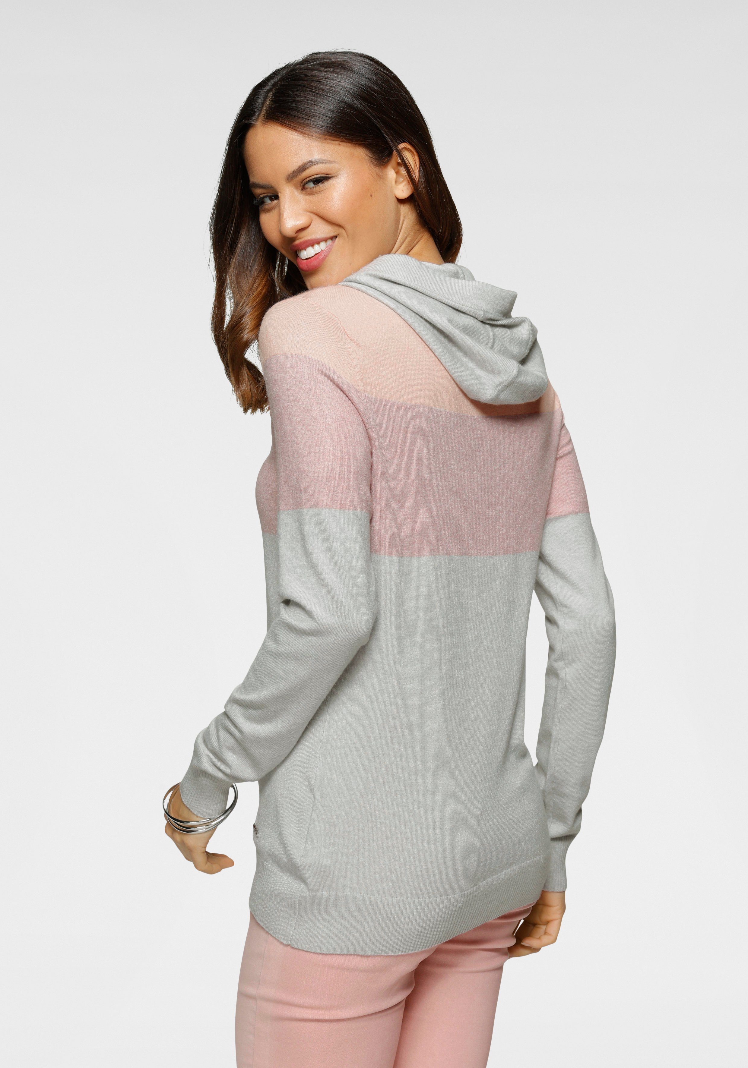 Laura Scott Strickpullover mit Kapuze und günstig online kaufen