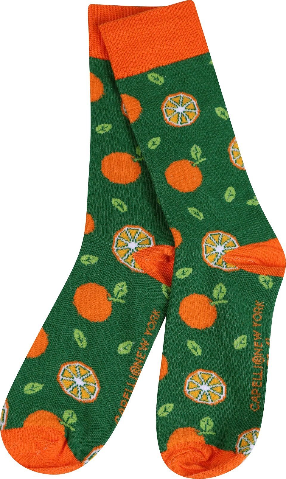 Capelli New York Socken Socken - Orangen Design
