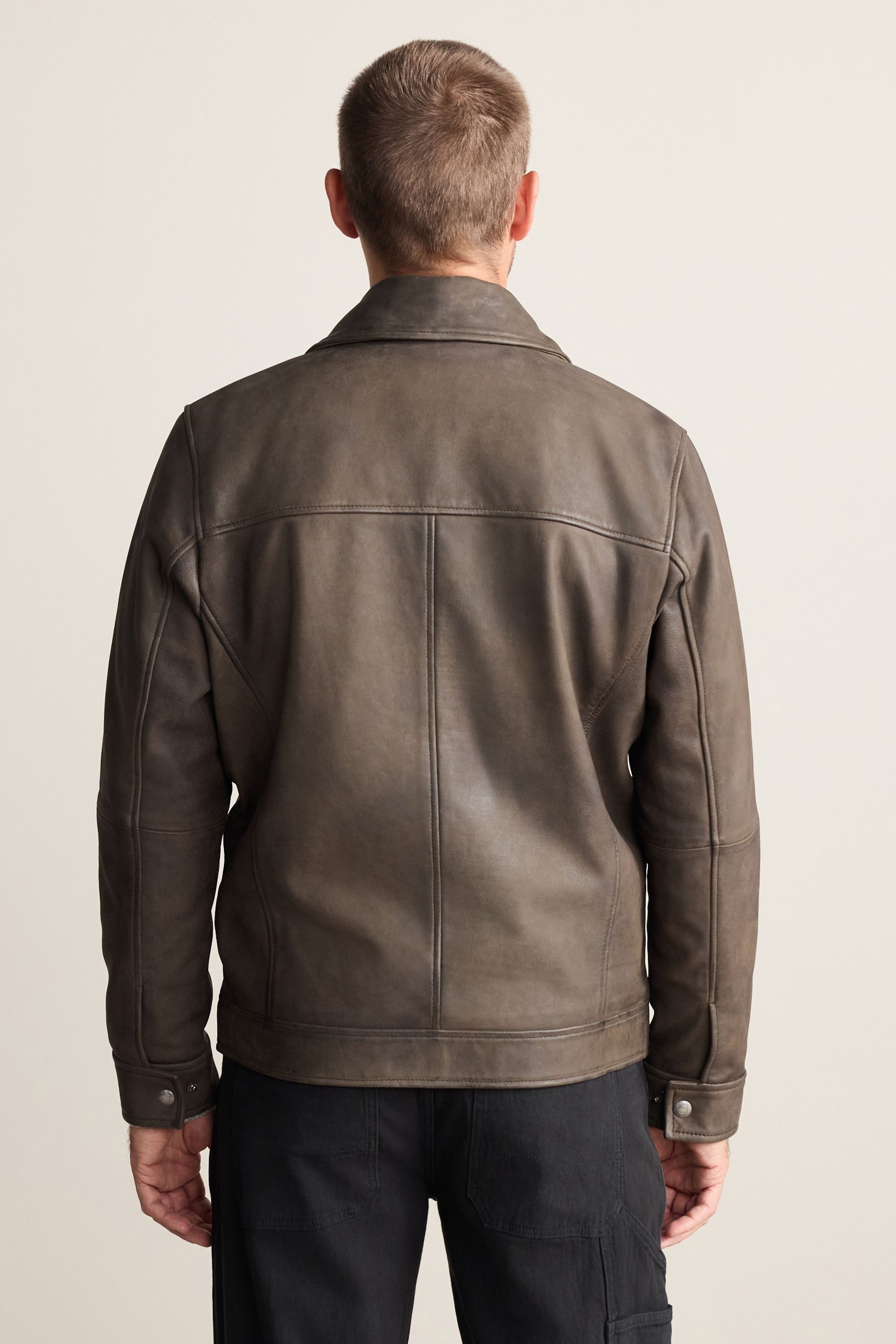 Next Lederjacke Signature Lederjacke mit Kragen (1-St) günstig online kaufen