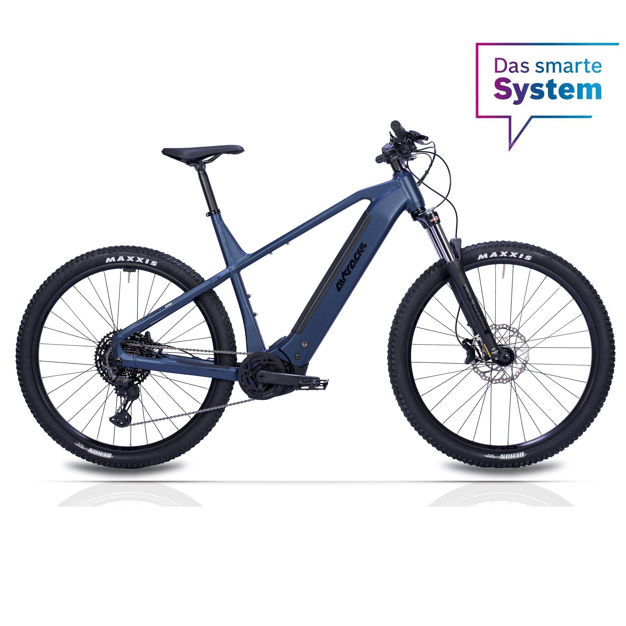 Airtracks E-Bike Mountainbike 29 Herren E-MTB STREAMER CX11 BOSCH PERFORMANCE LINE CX (GEN 5), 11 Gang Shimano DEORE XT M8130 LINKGLIDE 11-FACH Schaltwerk, Kettenschaltung, Mittelmotor, 600 Wh, (Akku Powertube 600Wh, Smart System), Display Purion 200, Mou