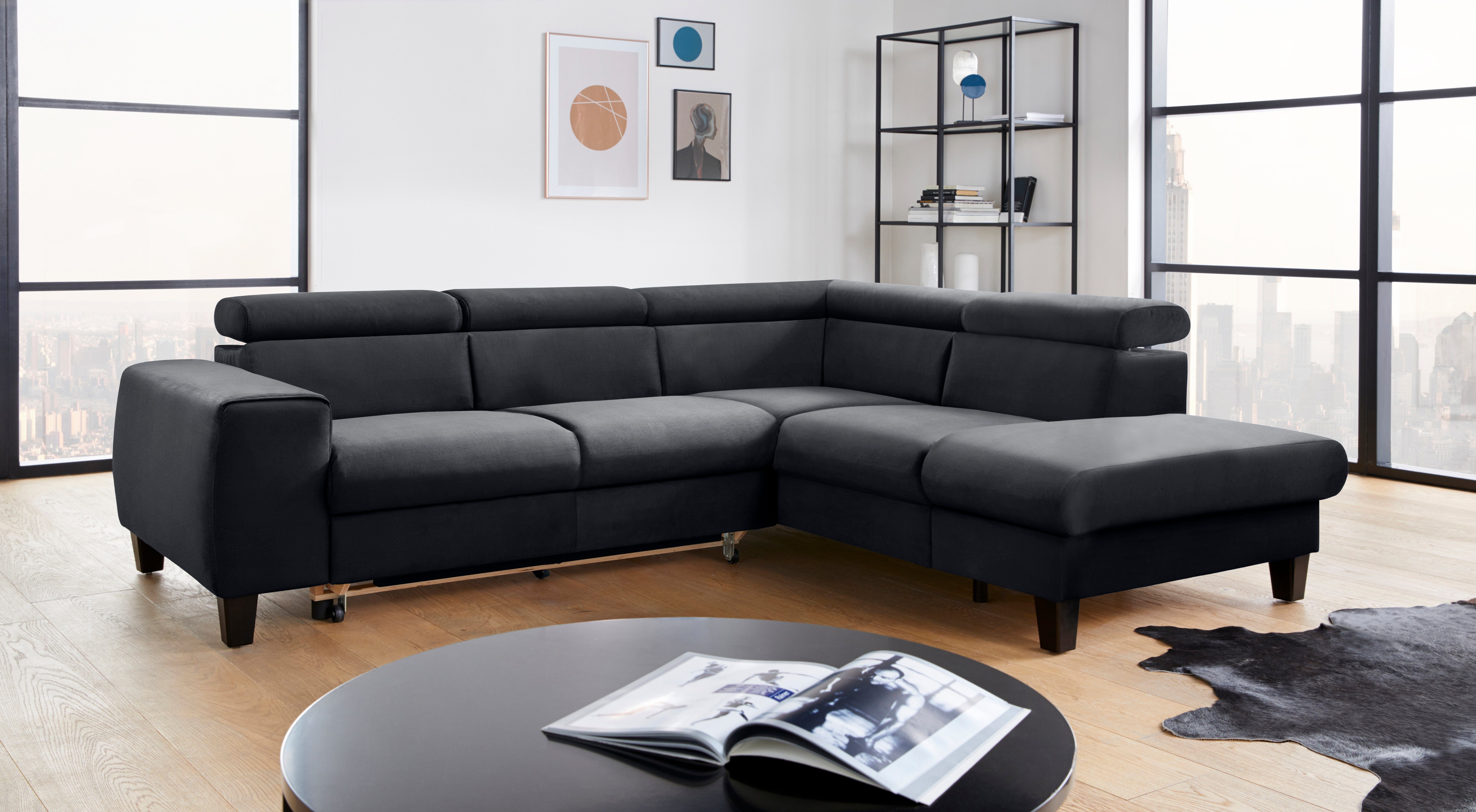COTTA Ecksofa Morven L-Form mit Kopfteilverstellung, günstig online kaufen