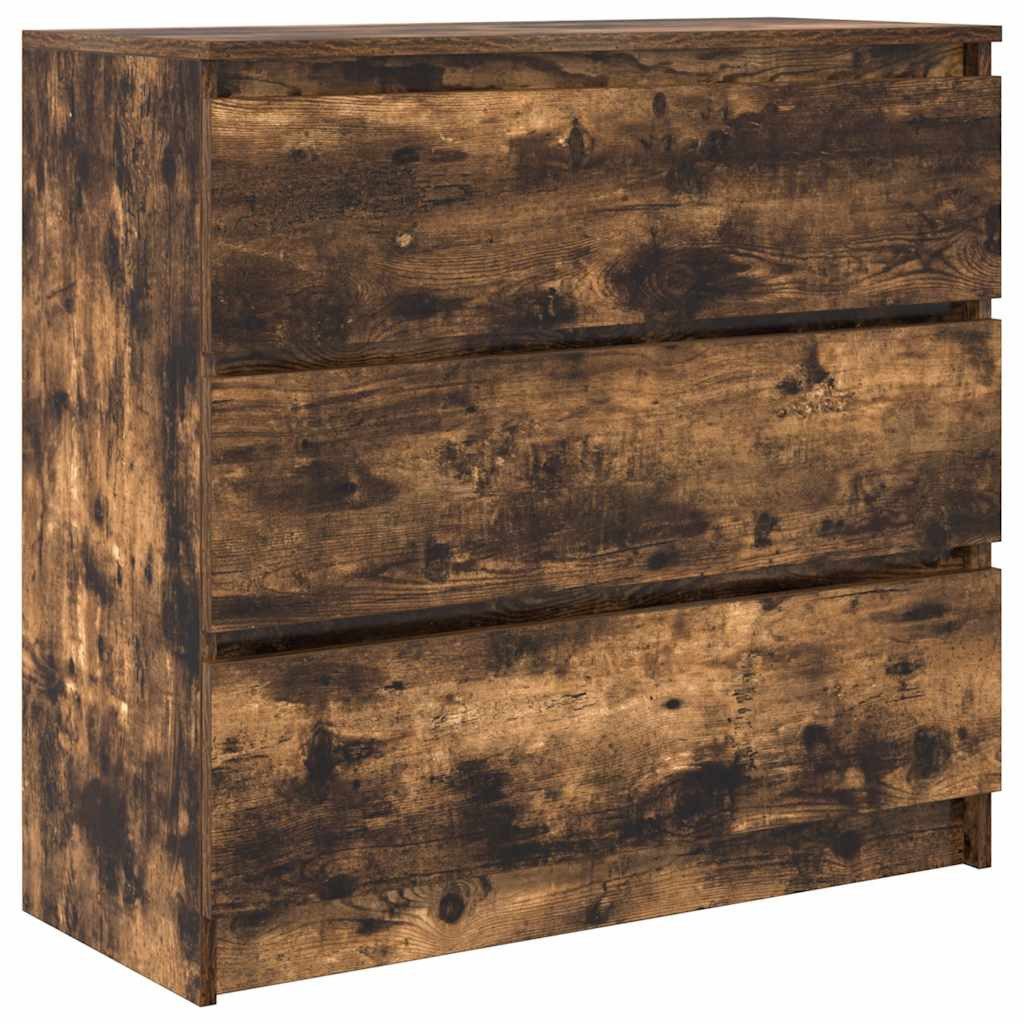 vidaXL Sideboard Sideboard Räuchereiche 80x35x76 cm günstig online kaufen