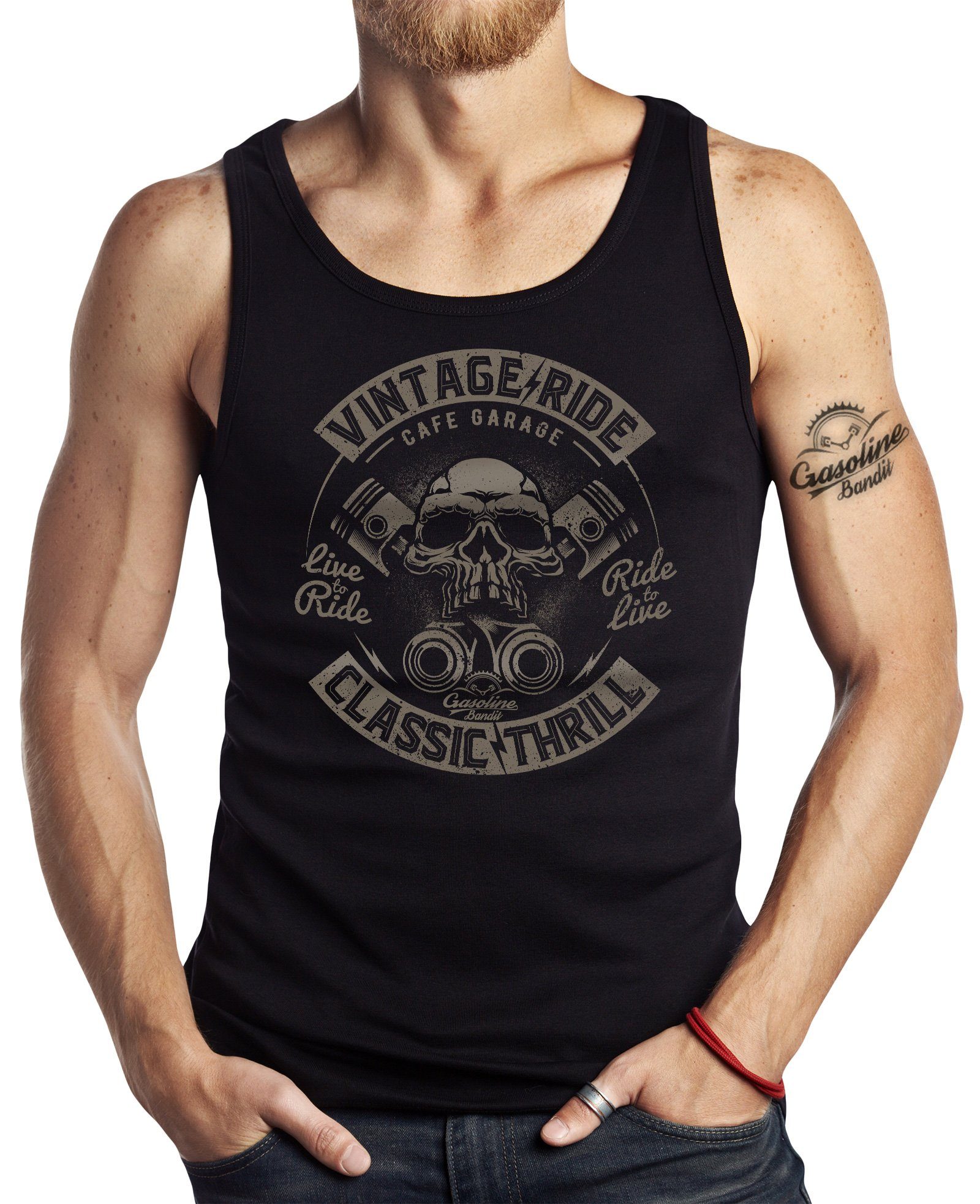 GASOLINE BANDIT® Tanktop für Hot-Rod Biker günstig online kaufen