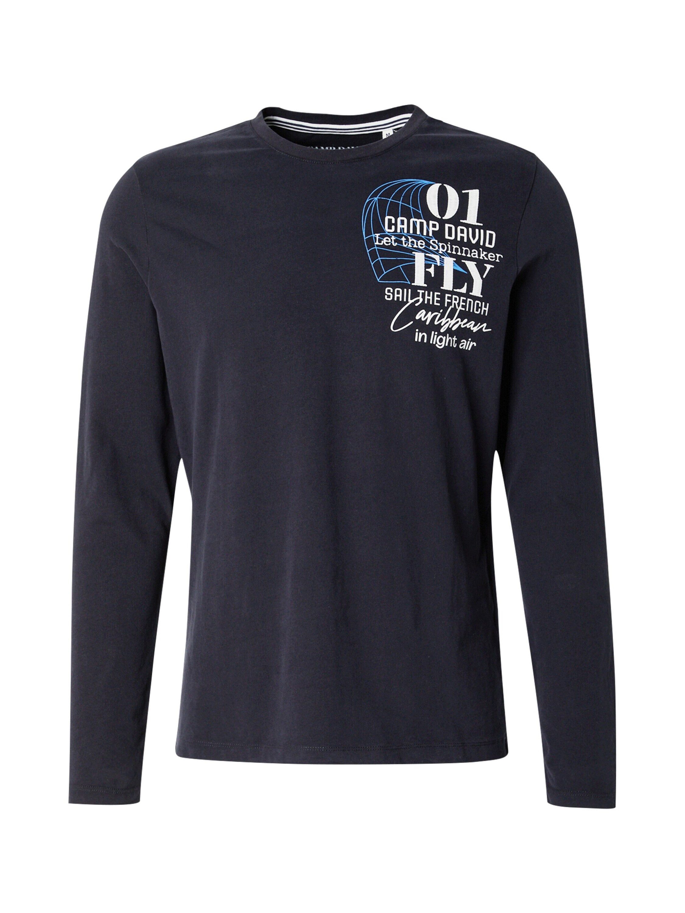 CAMP DAVID Langarmshirt (1-tlg)