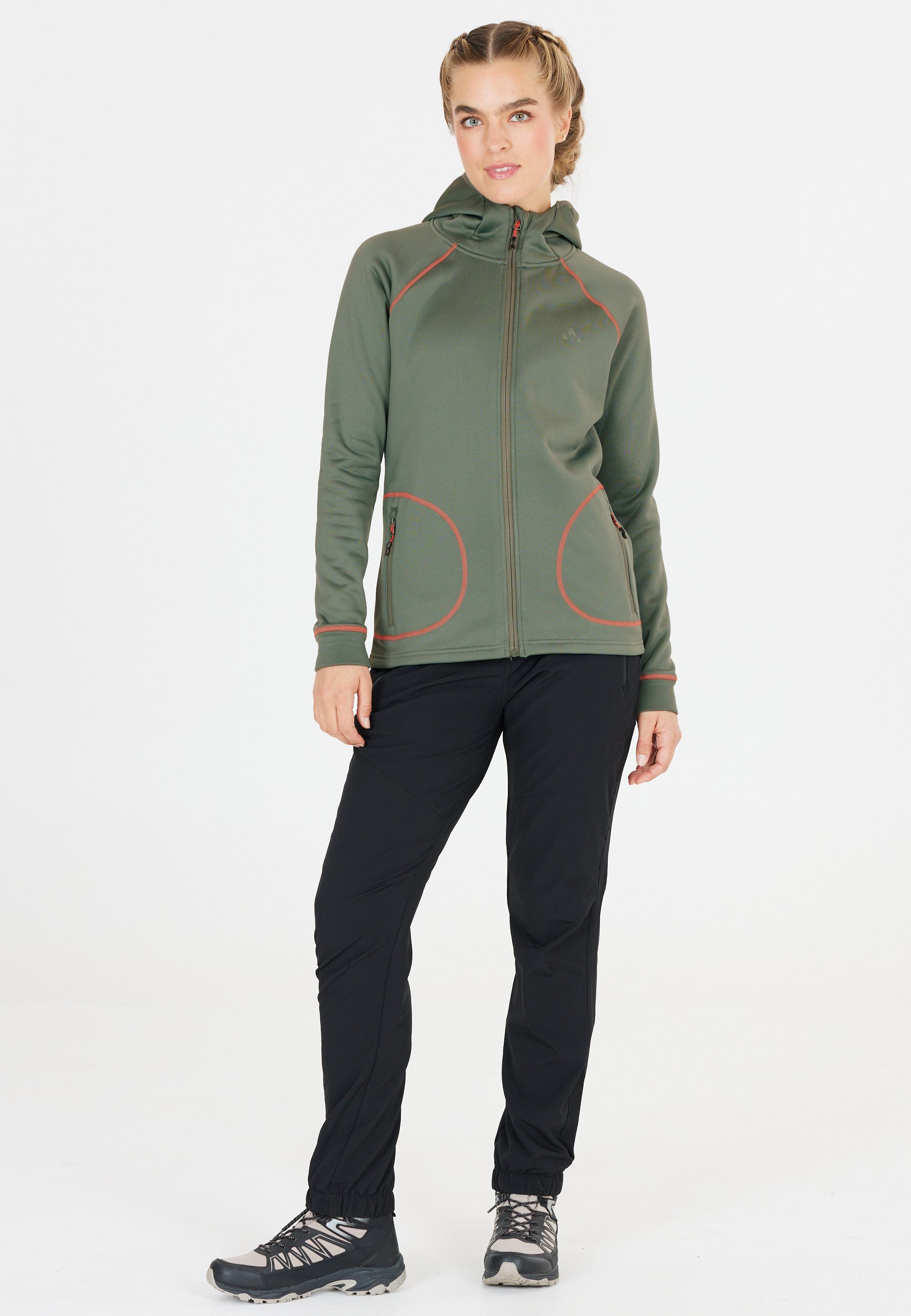 WHISTLER Fleecejacke grün Tracker mit Powerstretch-Technologie