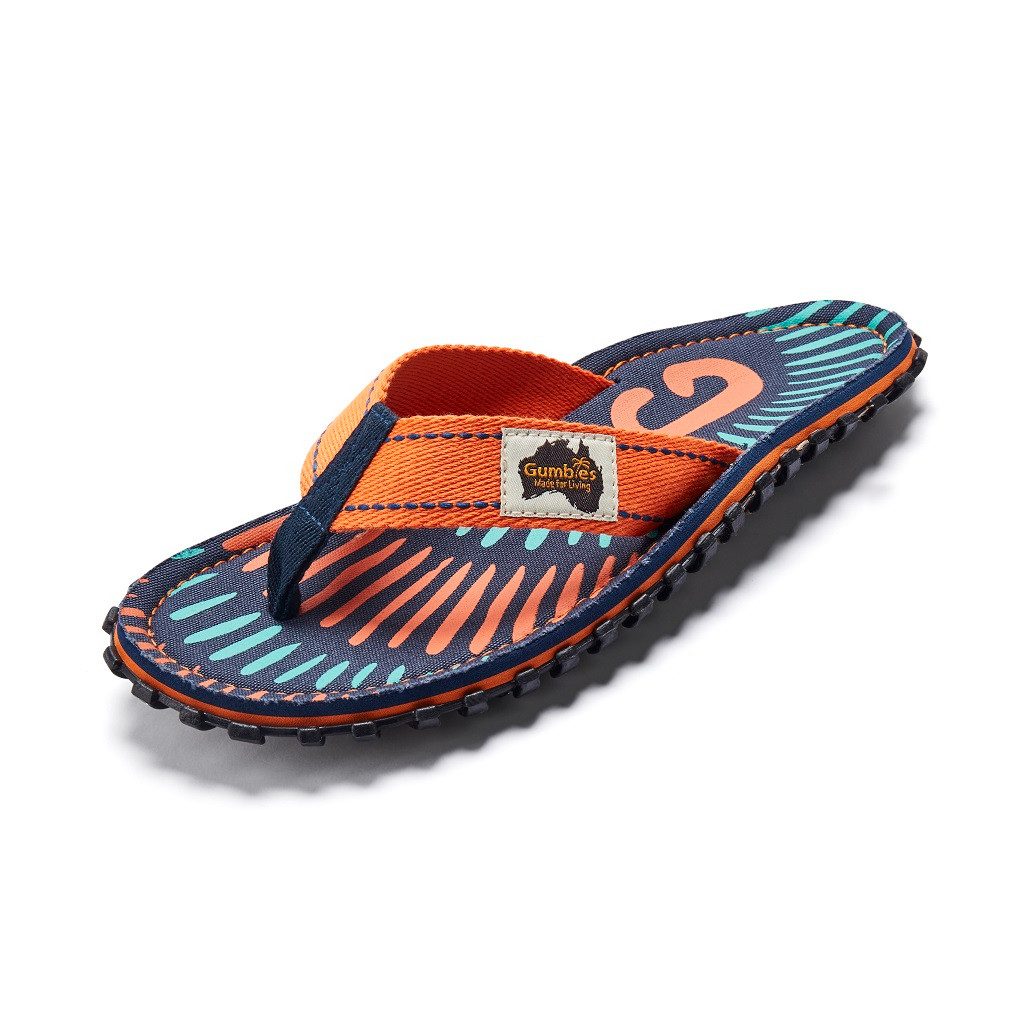 Gumbies Vegane Flip Flops - Ergonomisch geformtes Fußbett - Herren und Damen Zehentrenner Kühles & atmungsaktives Fußbett aus strapazierfähiger Canvas-Baumwolle