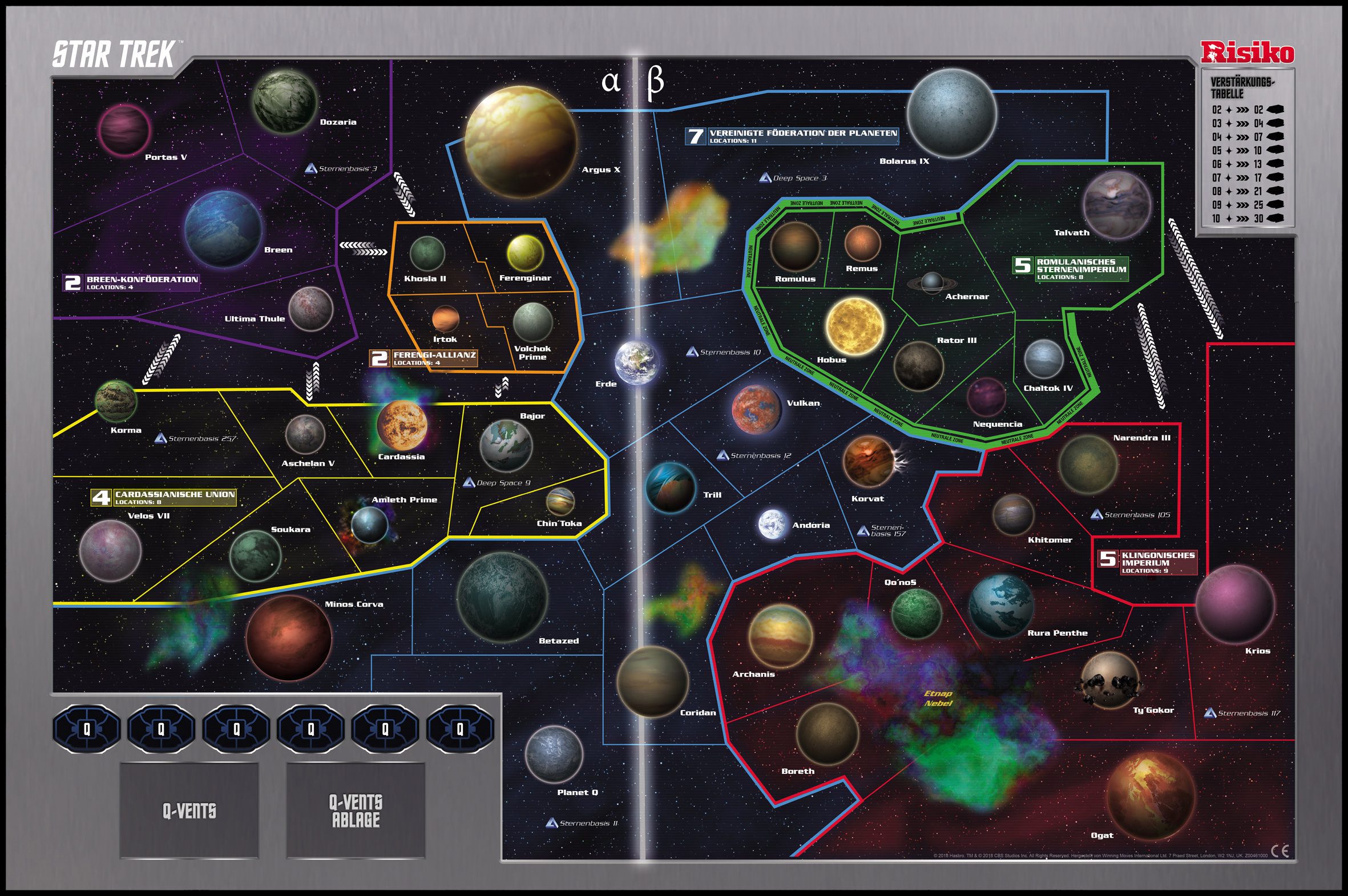 Winning Moves Spiel Risiko Star Trek Strategie Spiel, Brettspiel