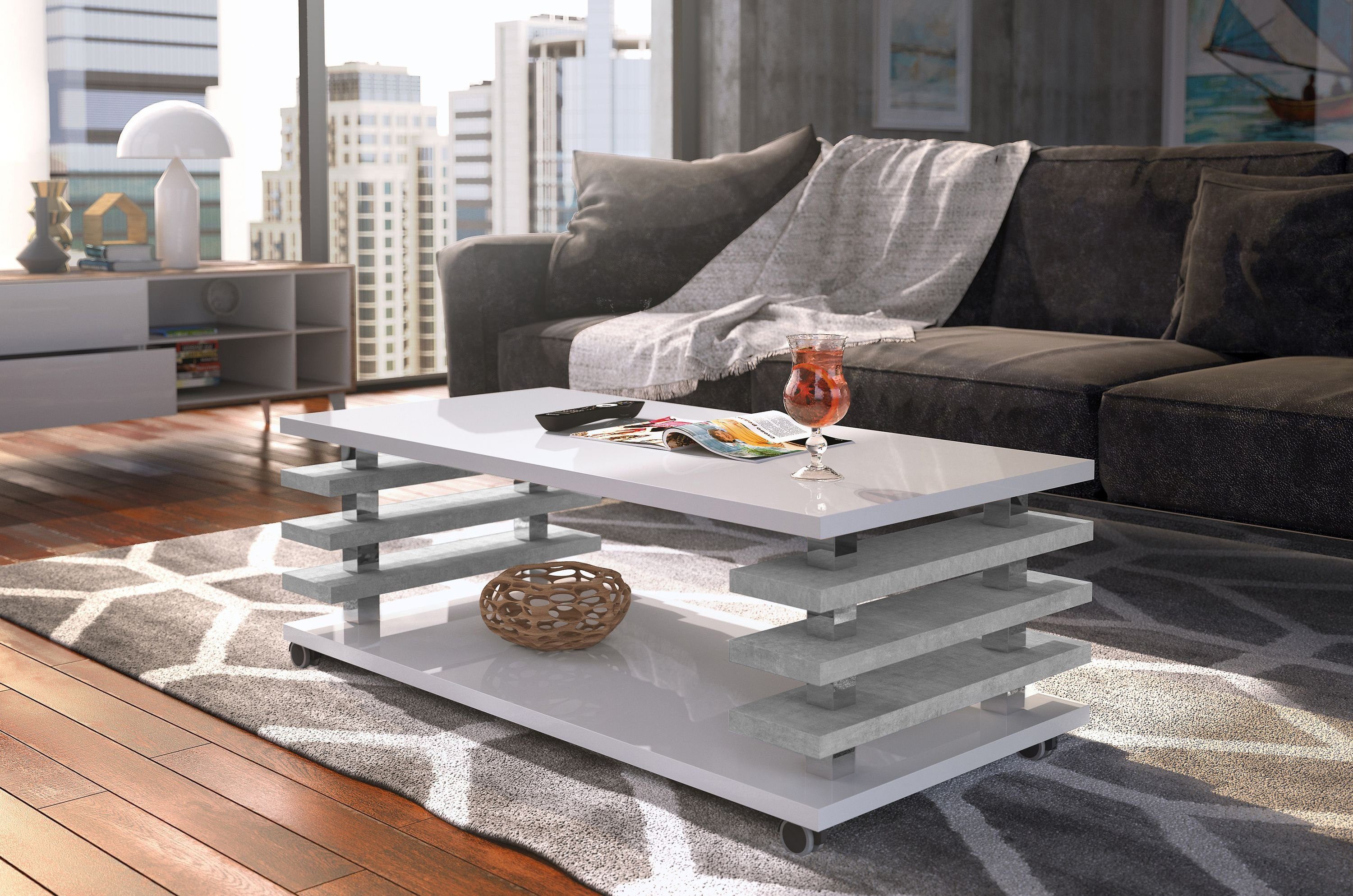 designimpex Couchtisch DC-3 Design Wohnzimmertisch Tisch günstig online kaufen