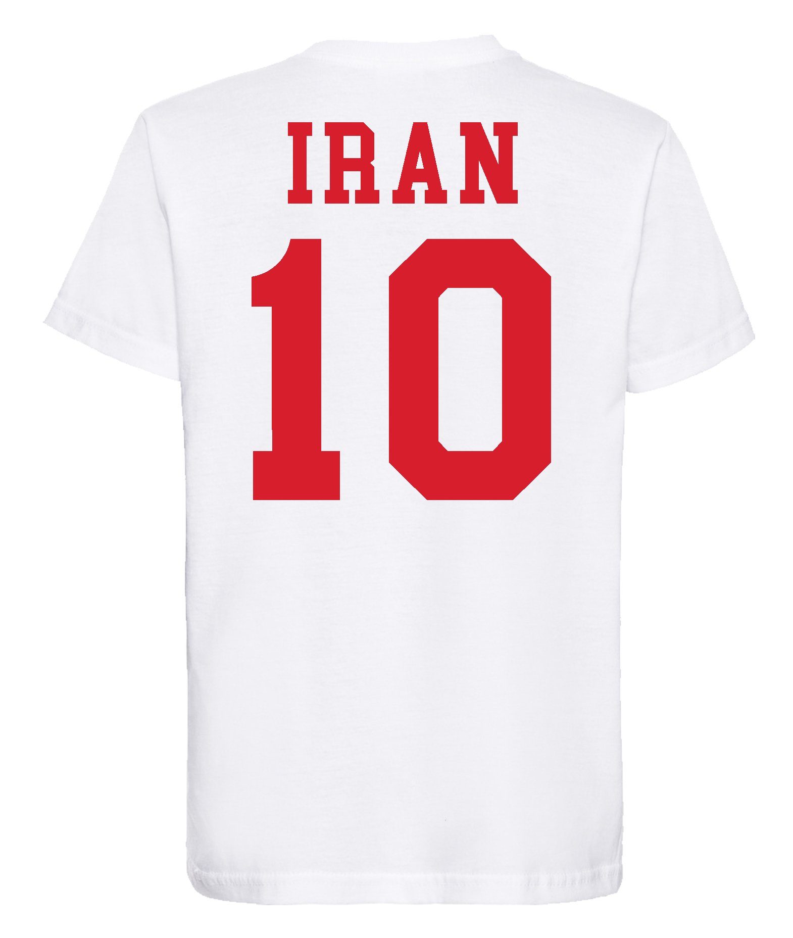 Look trendigem Trikot T-Shirt Print Youth im Kinder T-Shirt Fußball mit Iran Designz