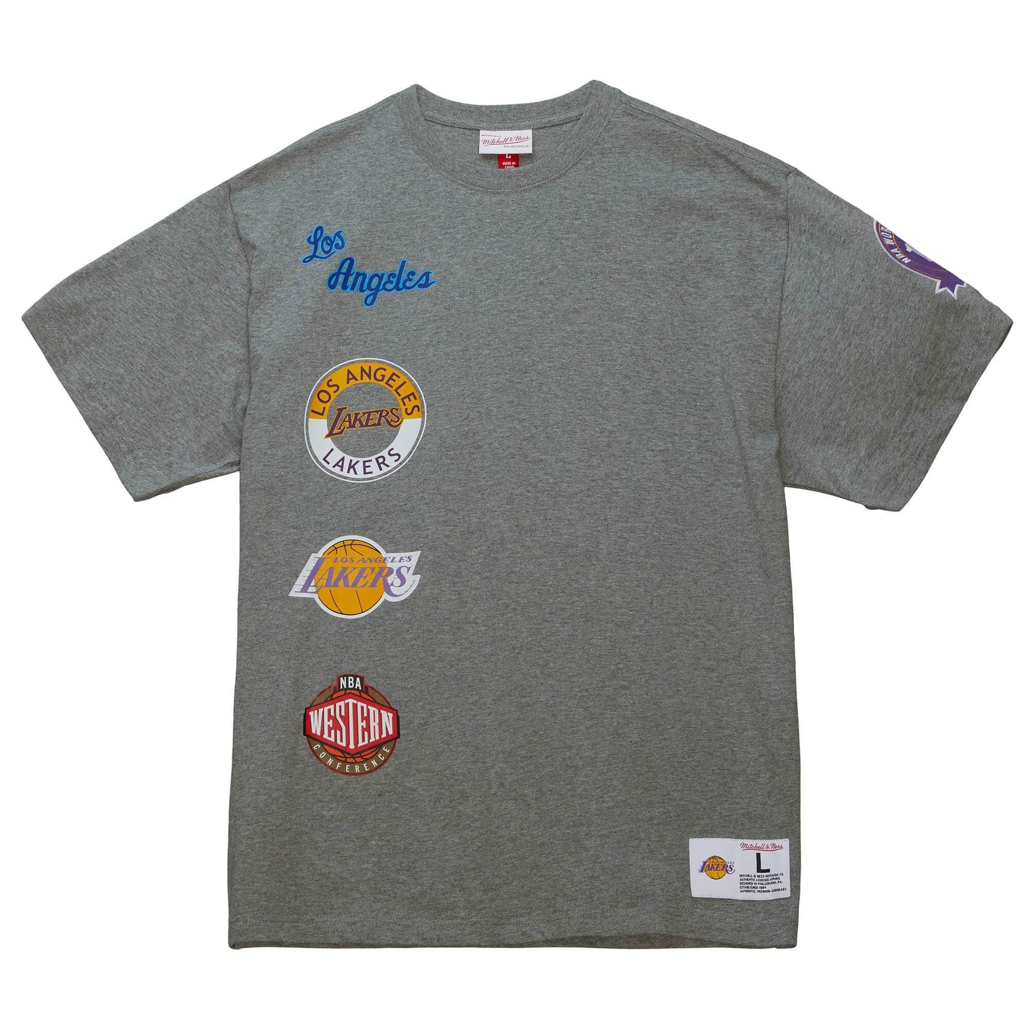 Ness Lakers Los Print-Shirt CITY HOMETOWN Mitchell & Angeles